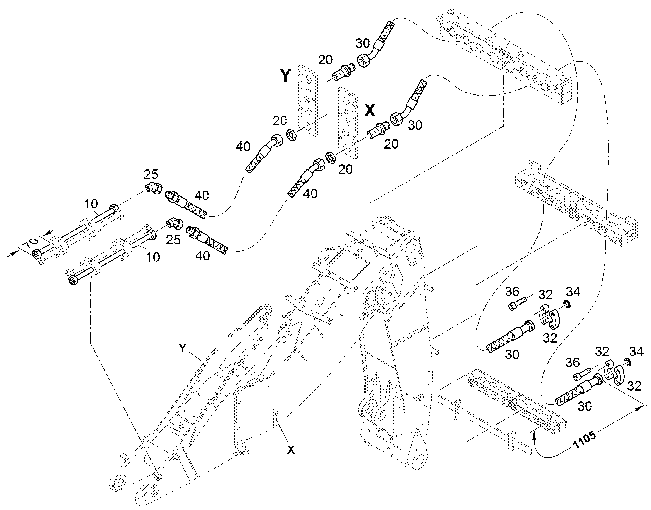 ШЛАНГ 20X5400 11841763 LIEBHERR