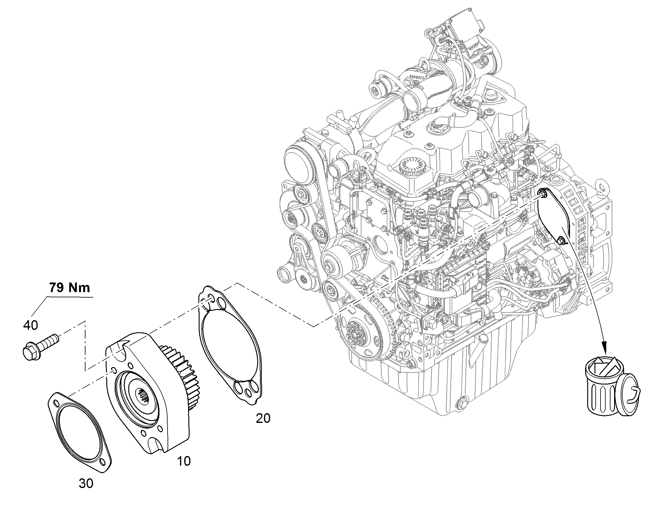 ПРИВОД ВСПОМОГАТЕЛЬН., МОНТИР. SAE A Z11 11695152 LIEBHERR