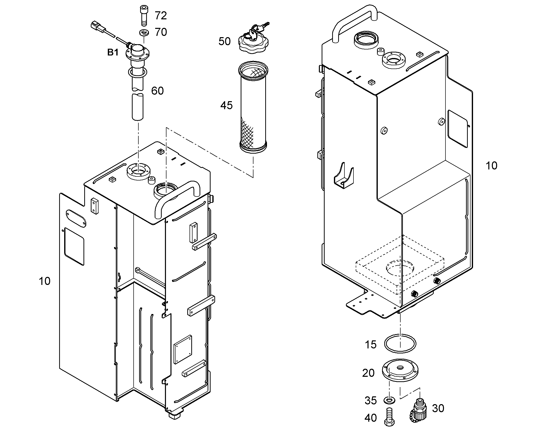 БАК ТОПЛИВНЫЙ 11440753 LIEBHERR