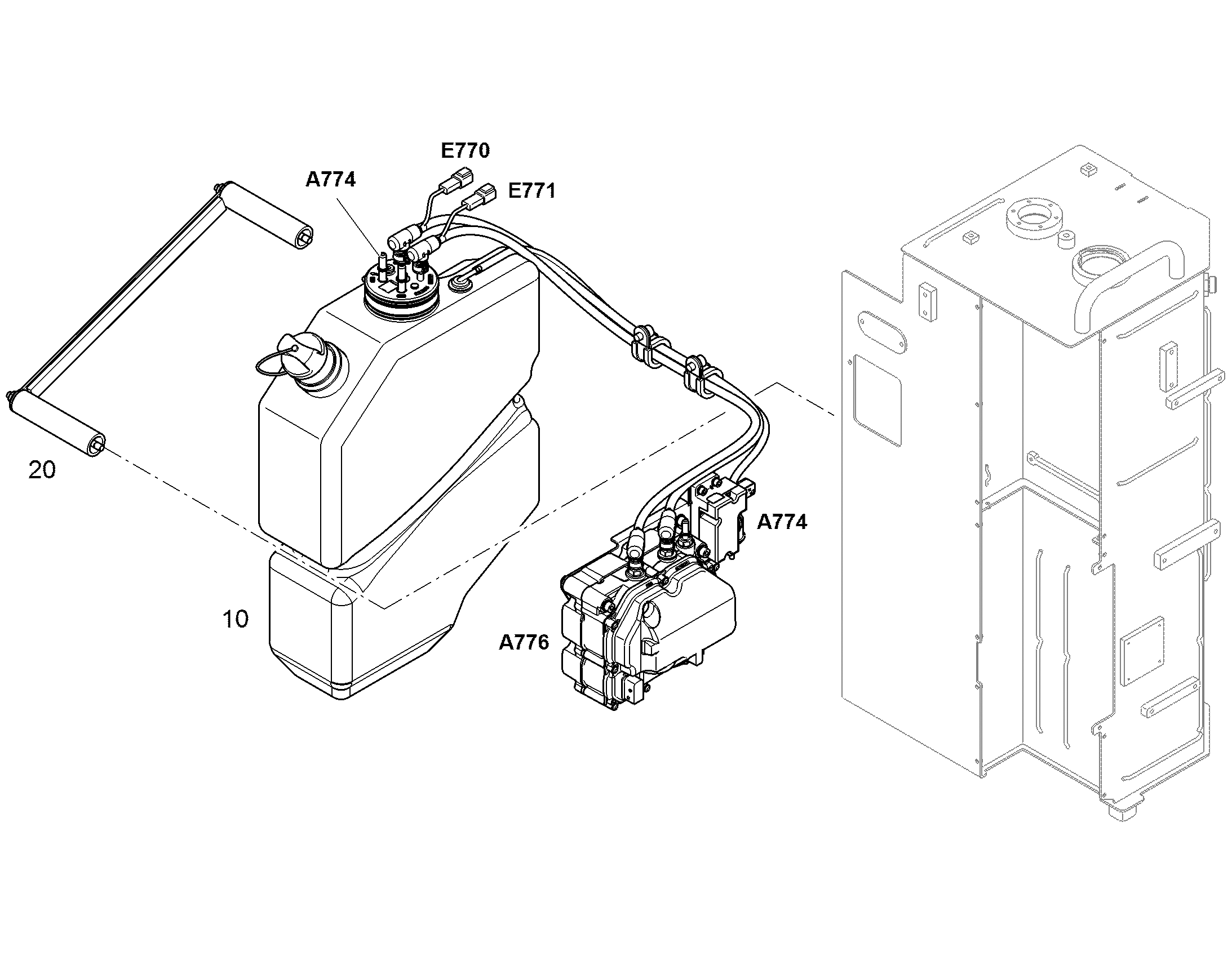 UREA ASSEMBLIES 12470825 LIEBHERR