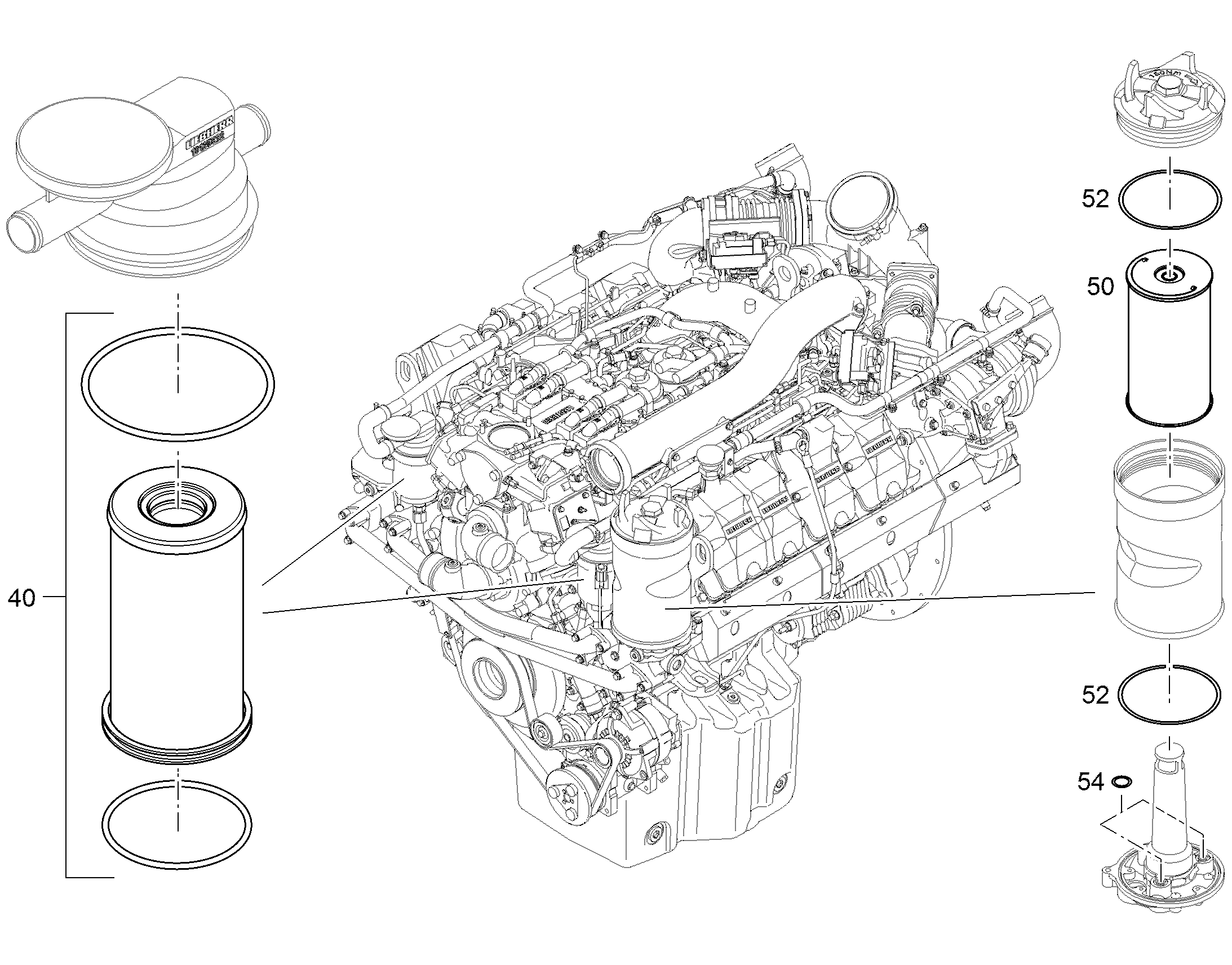 ФИЛЬТРУЮЩИЙ ЭЛЕМЕНТ 4µm 12403708 LIEBHERR
