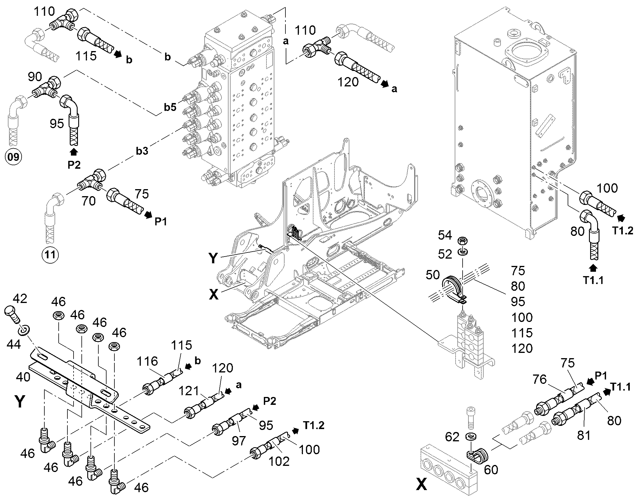 ШЛАНГ УПРАВЛЕНИЯ 8X3000 7016174 LIEBHERR