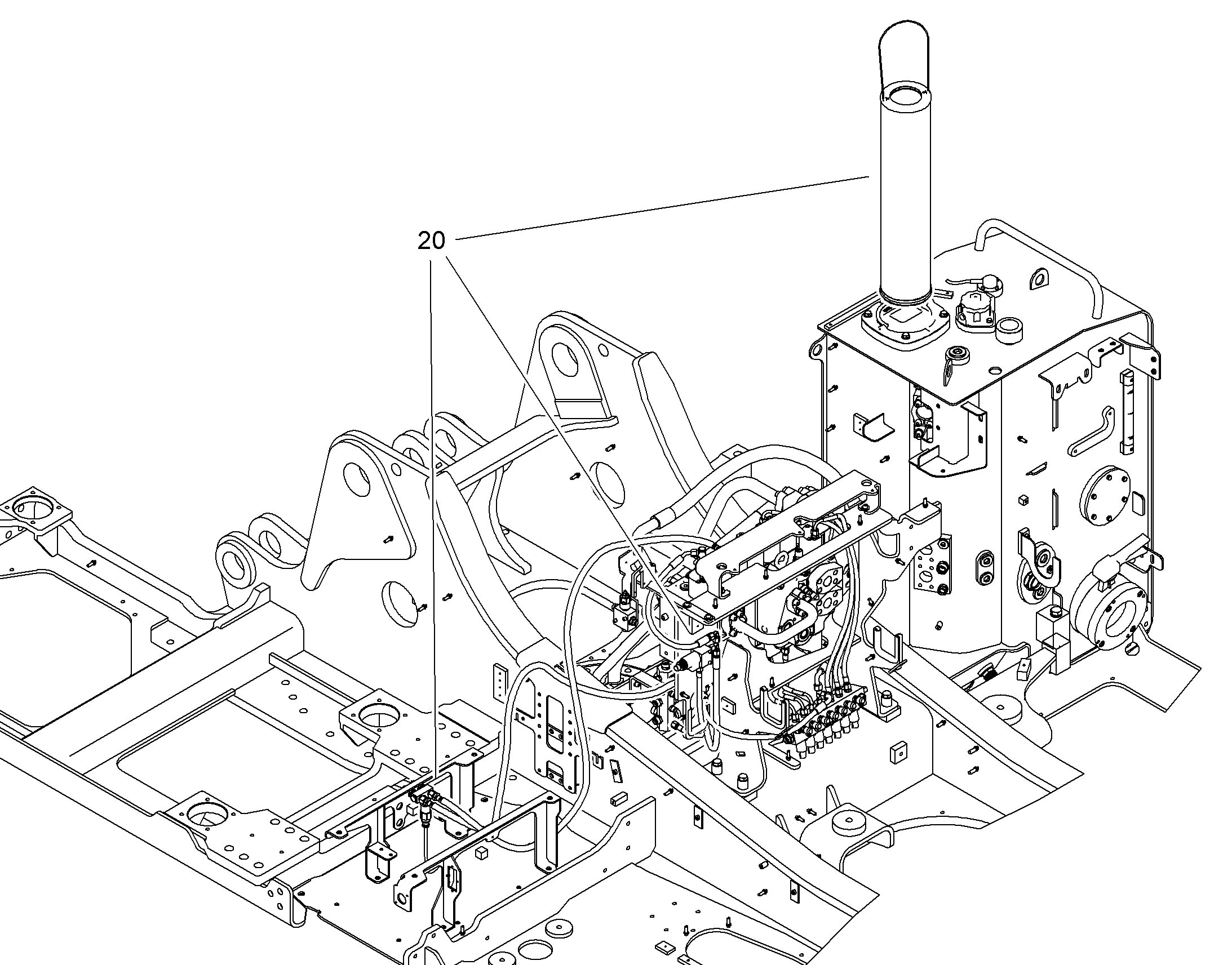 ГИДРАВЛИЧЕСКАЯ СИСТЕМА AHS11 10396806 LIEBHERR