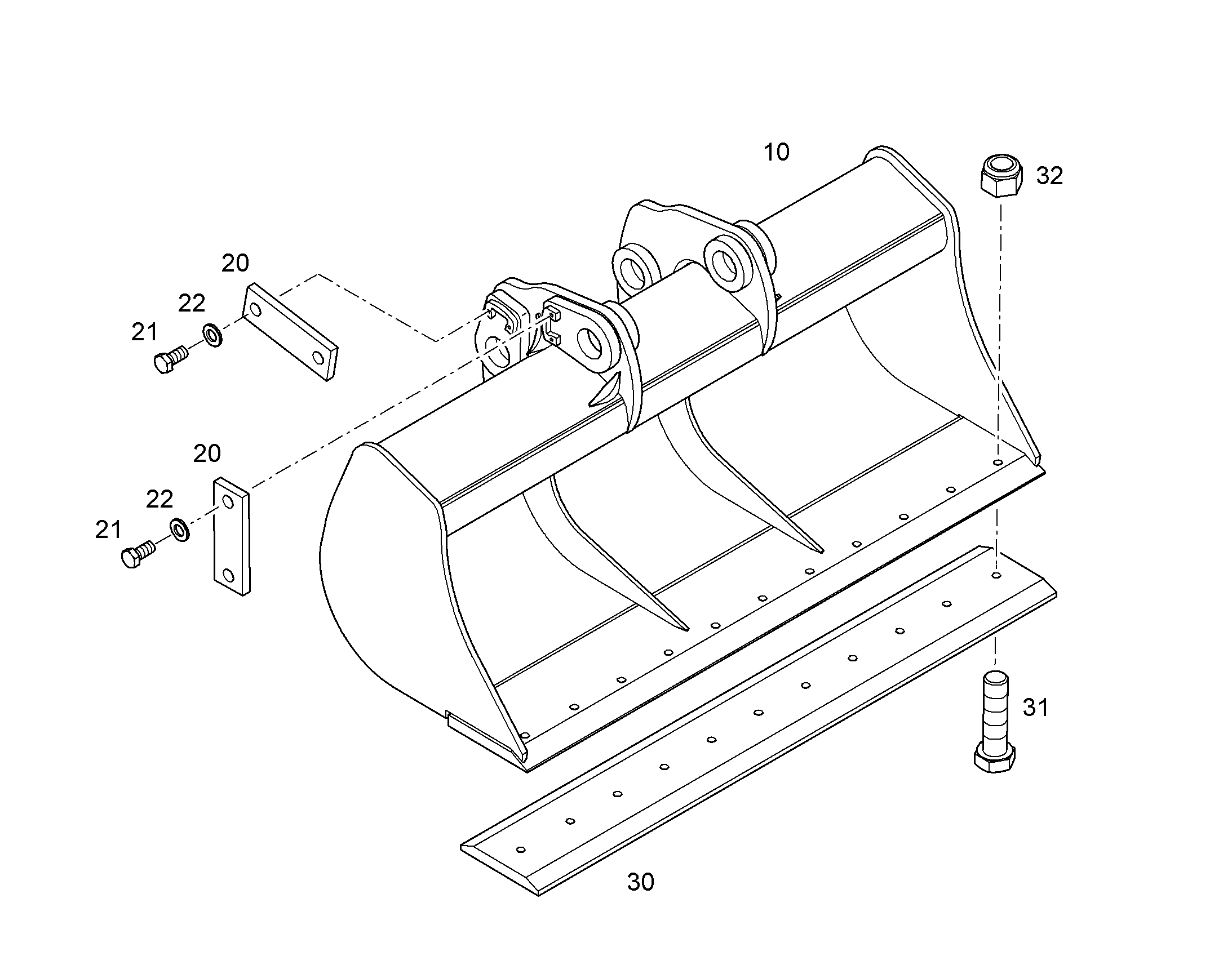 ШЕСТИГРАННАЯ ГАЙКА M24X2 10028875 LIEBHERR