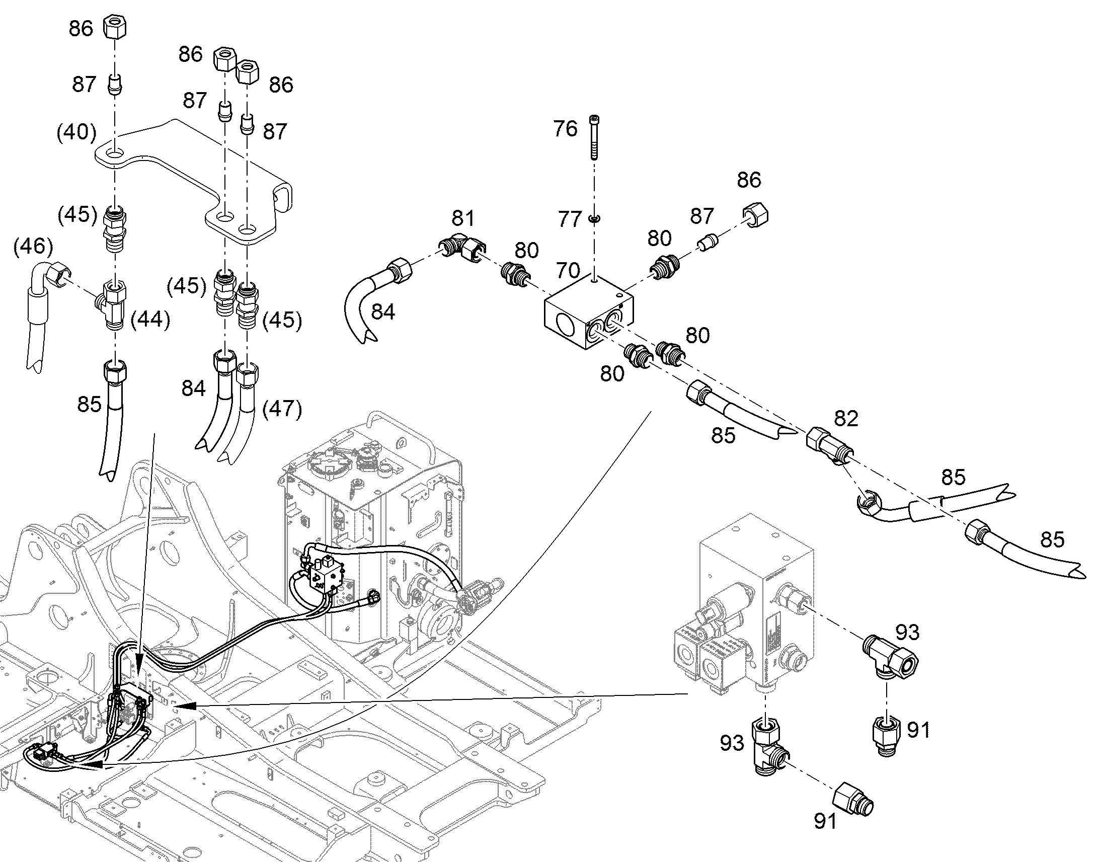 ШЛАНГ 10X800 10425867 LIEBHERR