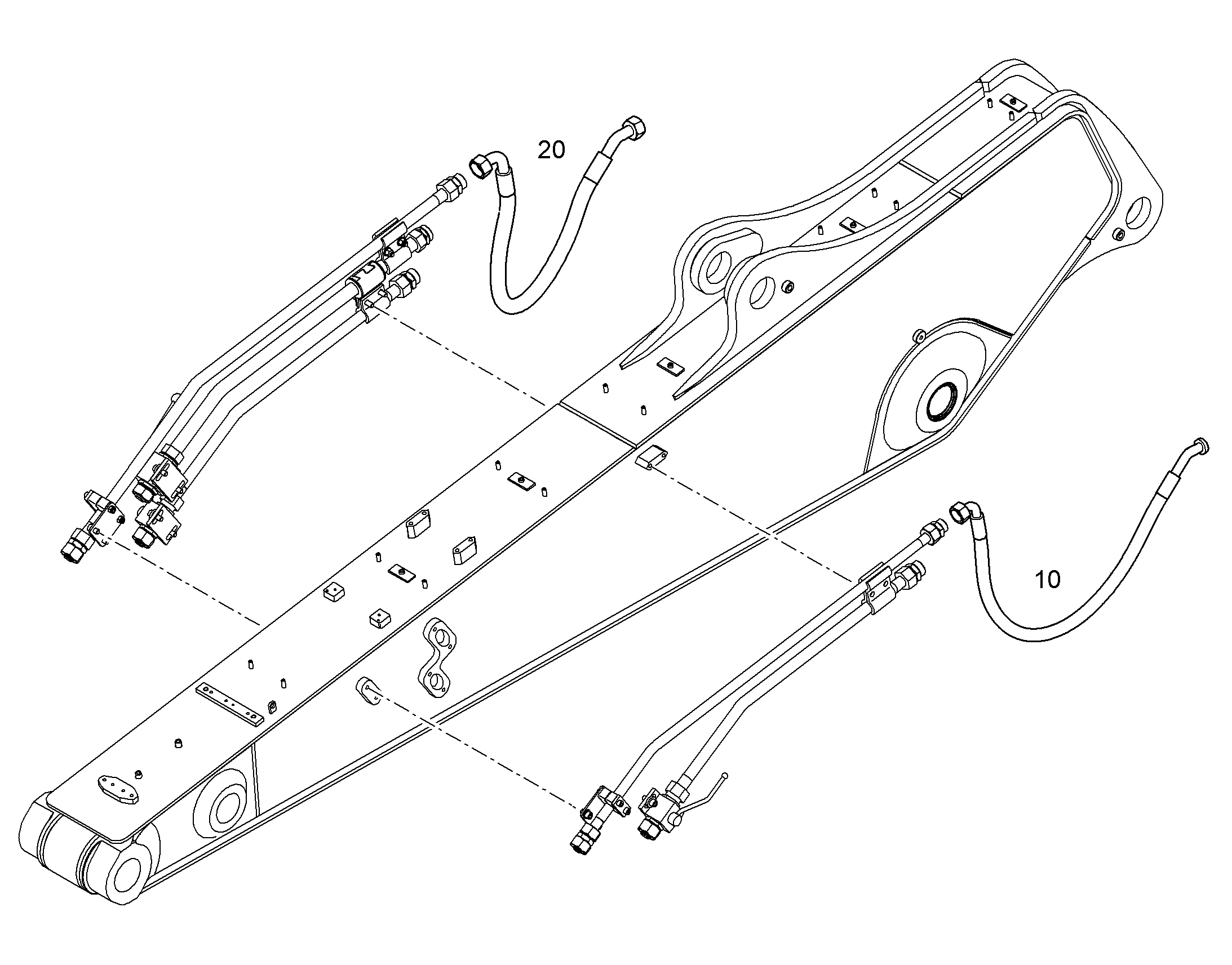 ШЛАНГ 20X1445 11003942 LIEBHERR