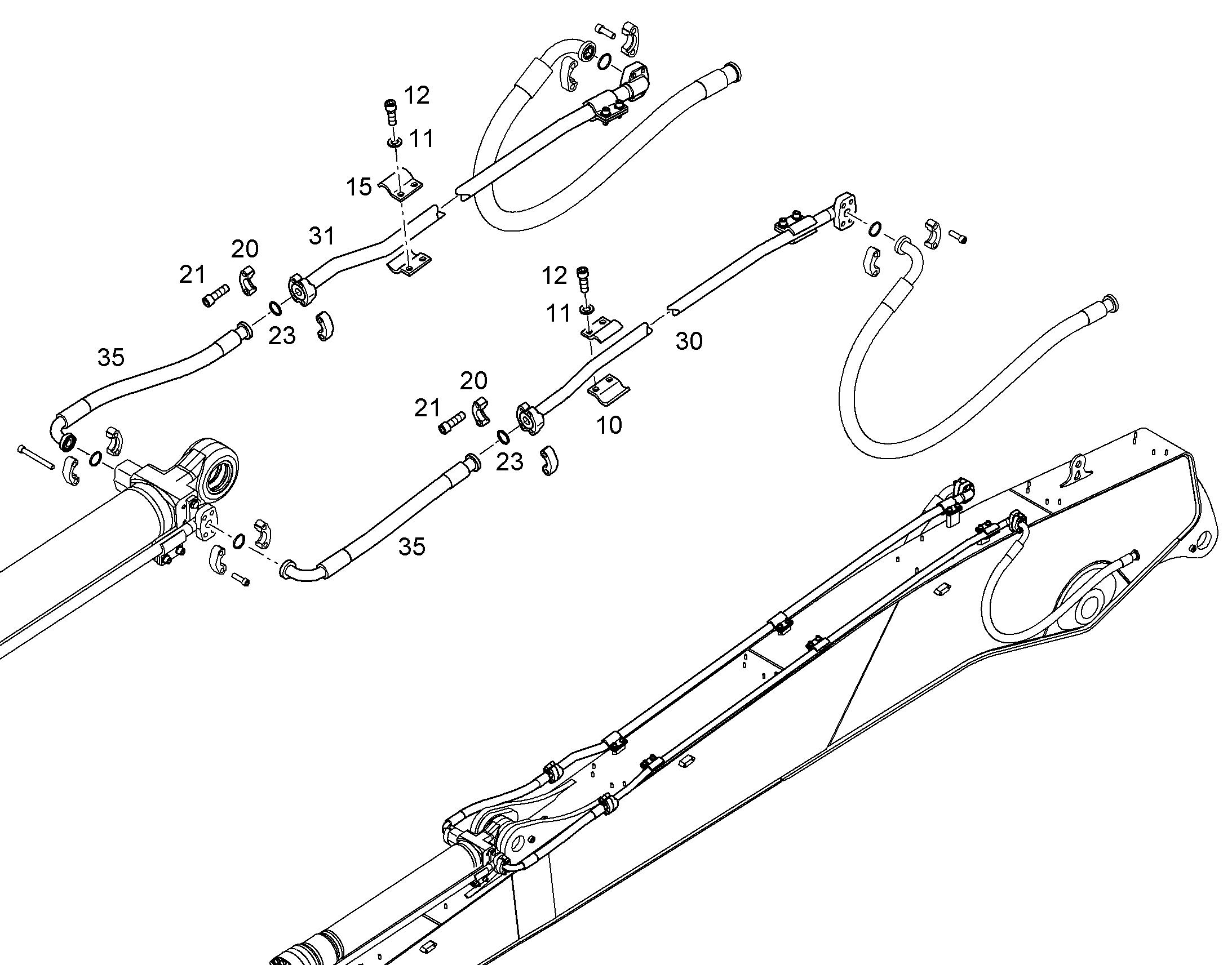 ШЛАНГ 25X700 10816869 LIEBHERR