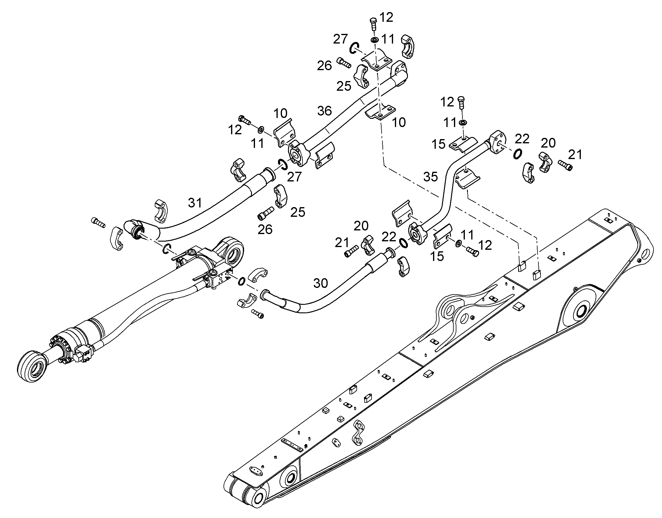 ШЛАНГ 32X780 11080538 LIEBHERR