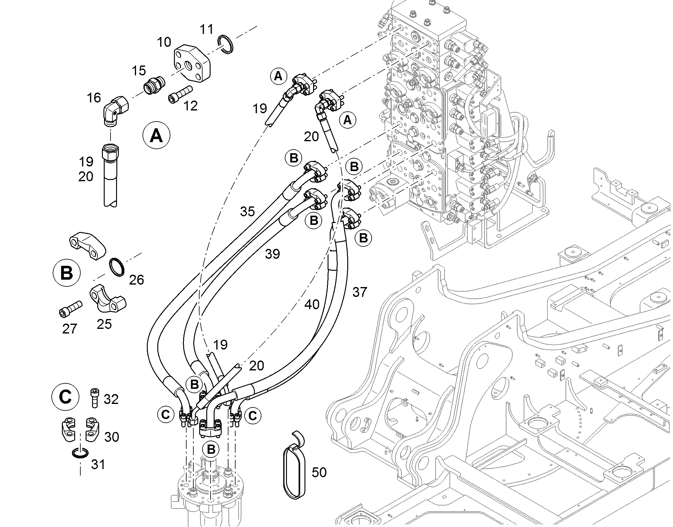 ШЛАНГ 12X1800 10027780 LIEBHERR