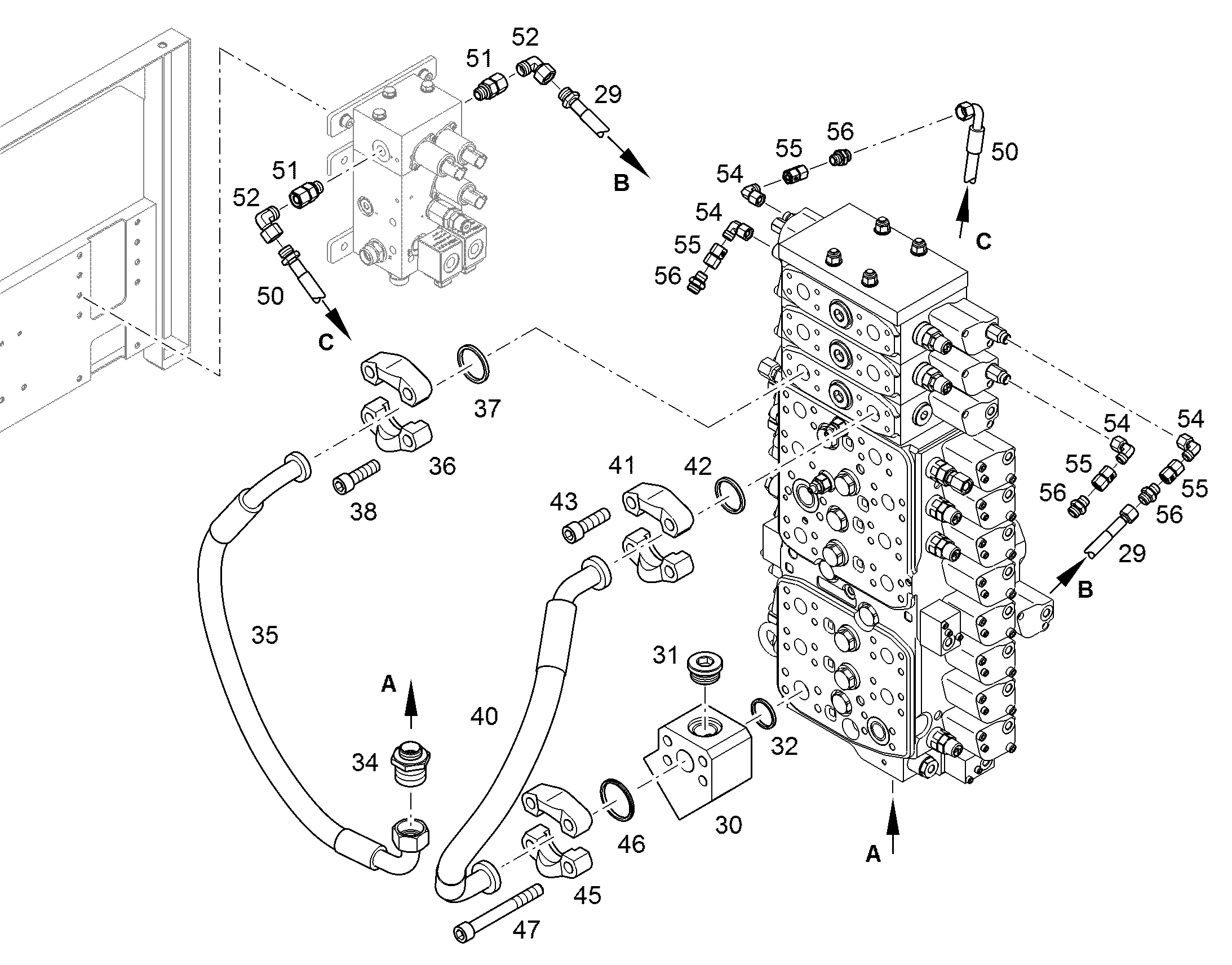 ШЛАНГ УПРАВЛЕНИЯ 10X2350 11088724 LIEBHERR