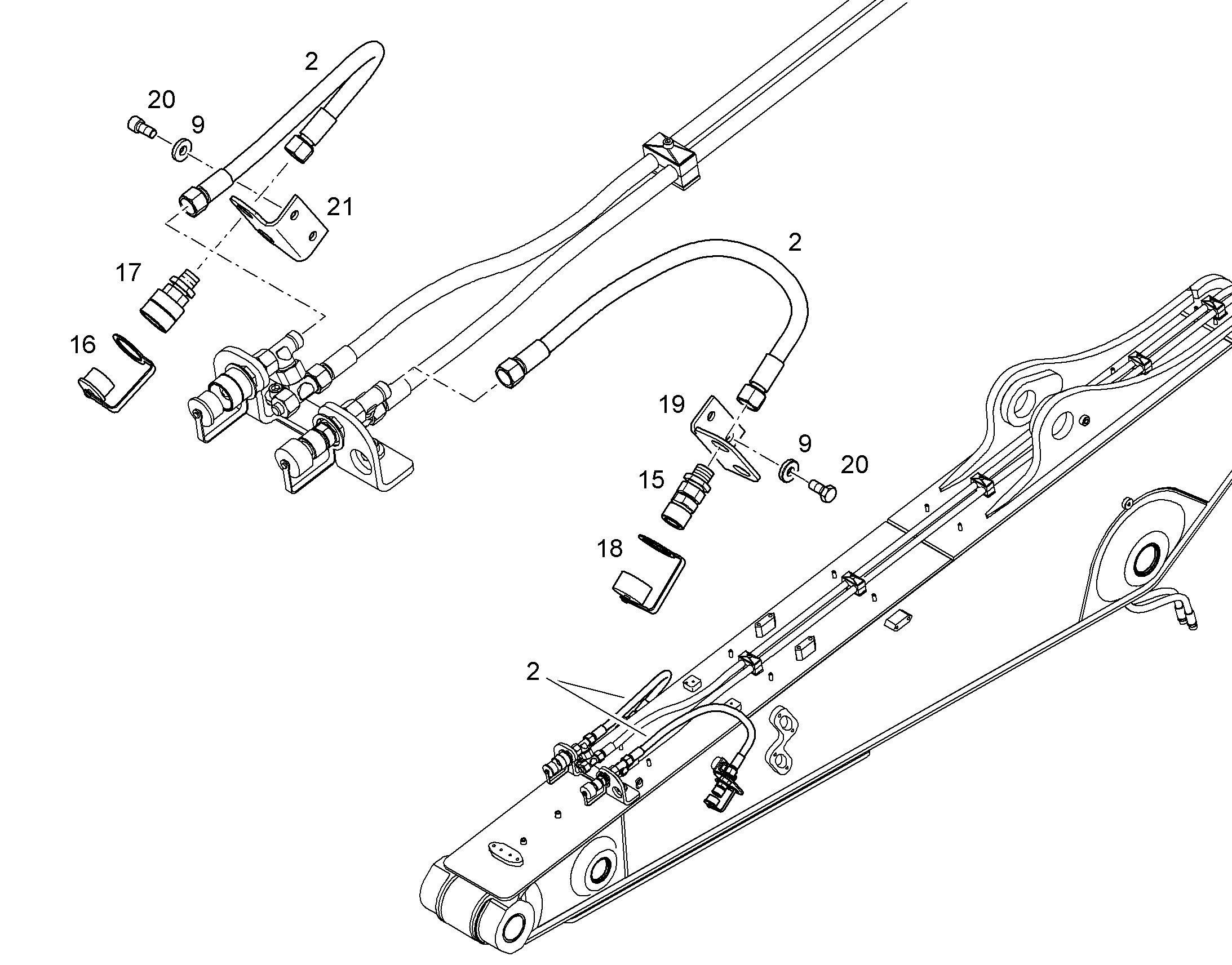 ШЛАНГ 12X600 10291301 LIEBHERR