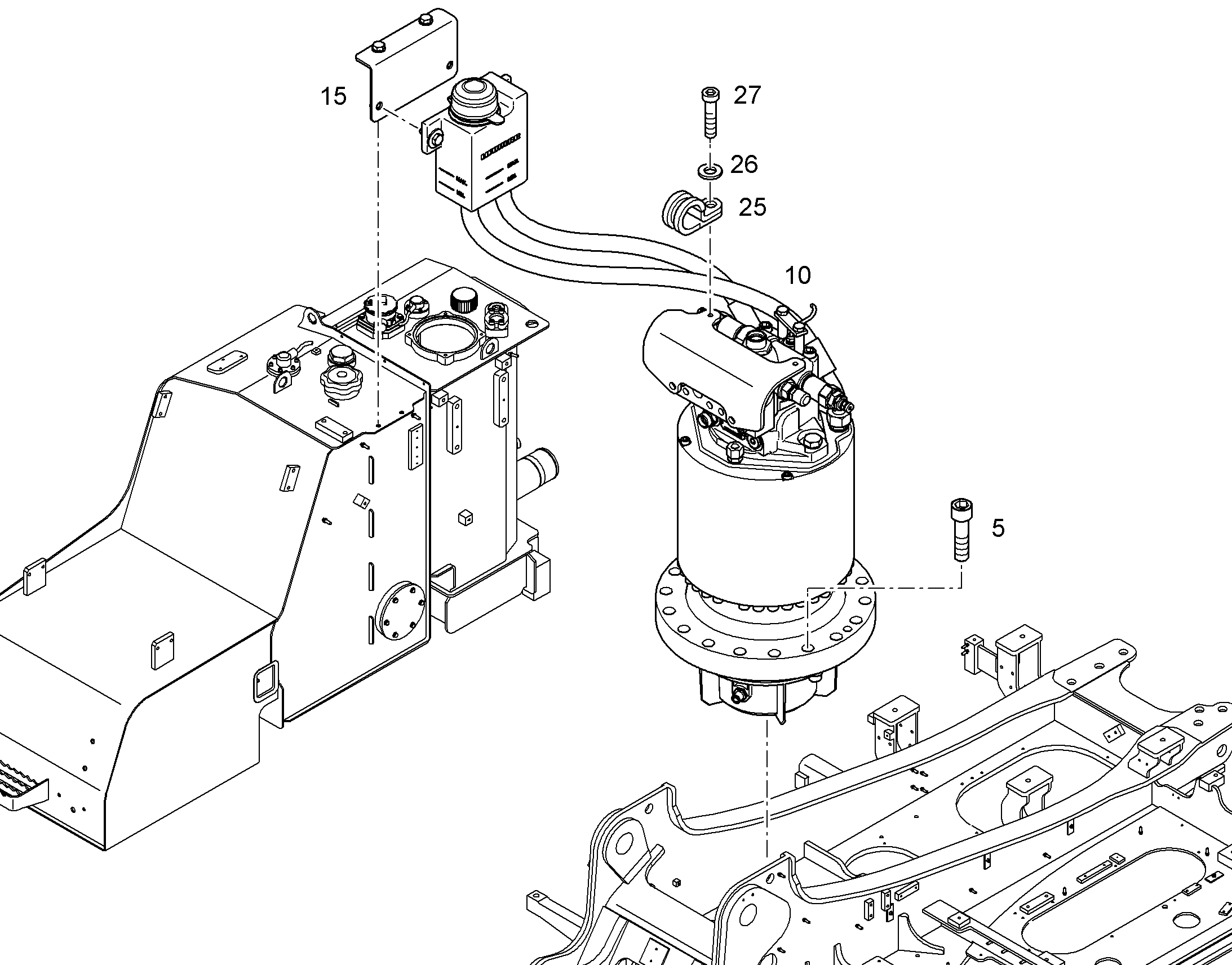 МЕХАНИЗМ ПОВОРОТА 11458105 LIEBHERR