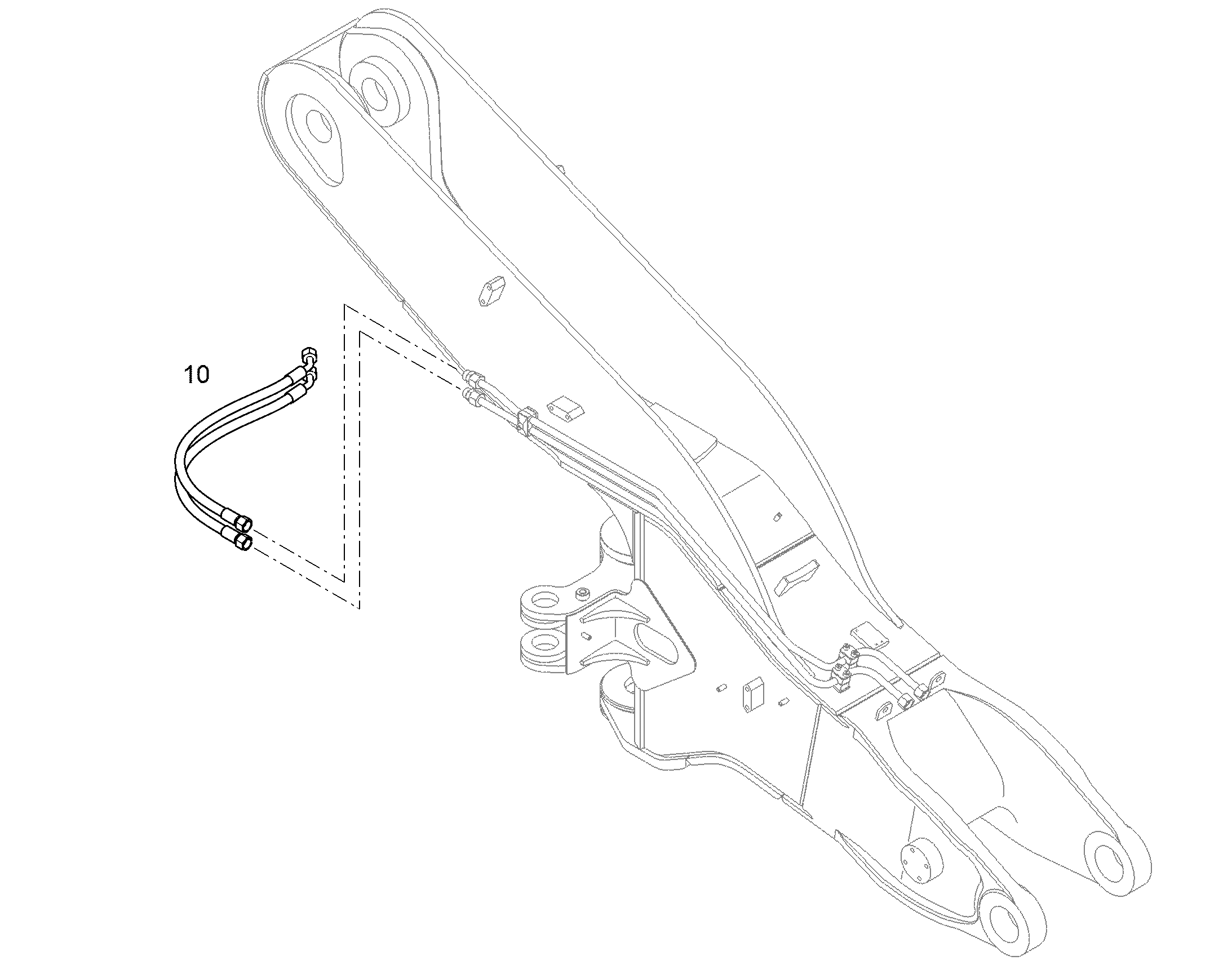 ШЛАНГ 12X800 10001646 LIEBHERR