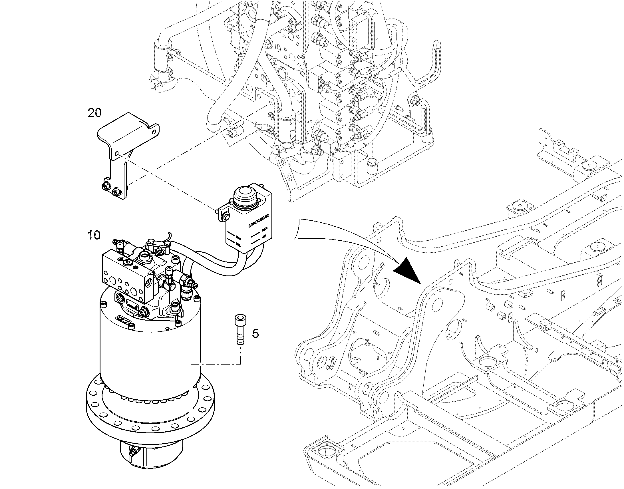 МЕХАНИЗМ ПОВОРОТА 10821611 LIEBHERR