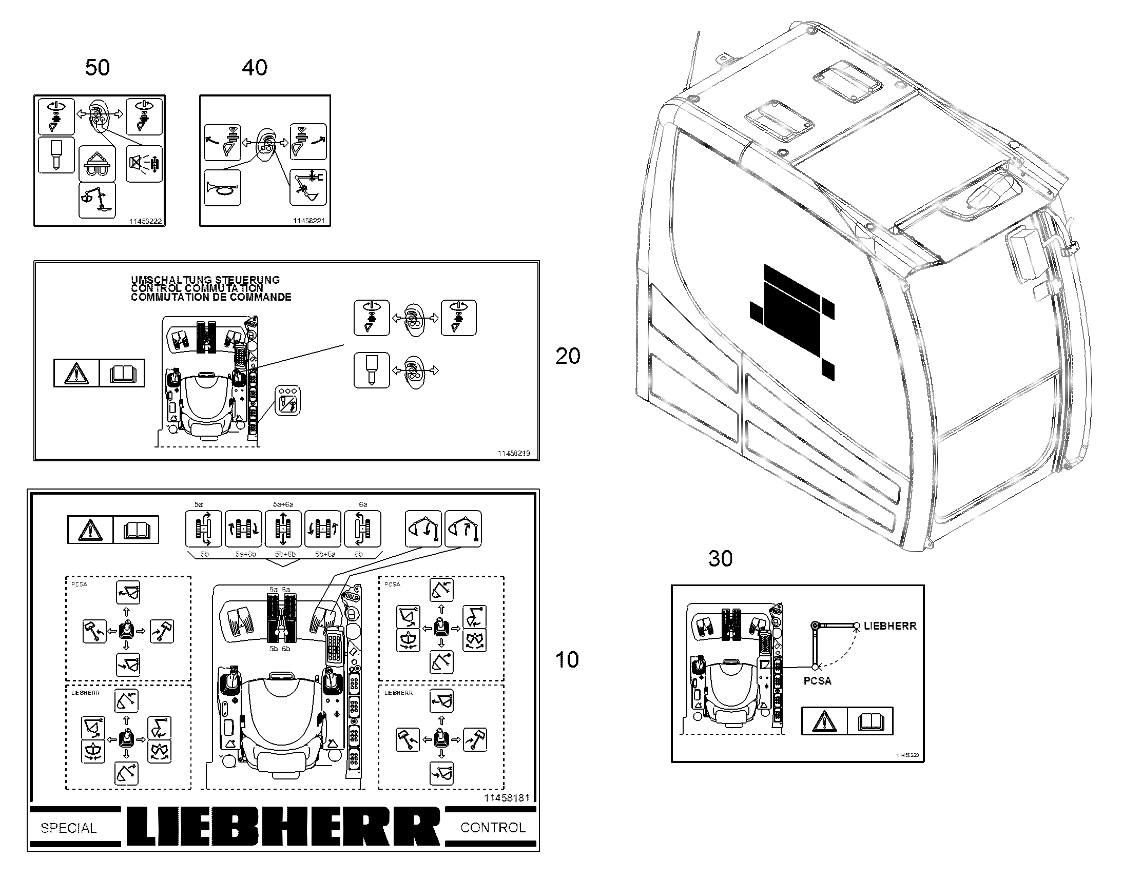 ЩИТ УПРАВЛЕНИЯ 80mmX80mm 11458221 LIEBHERR
