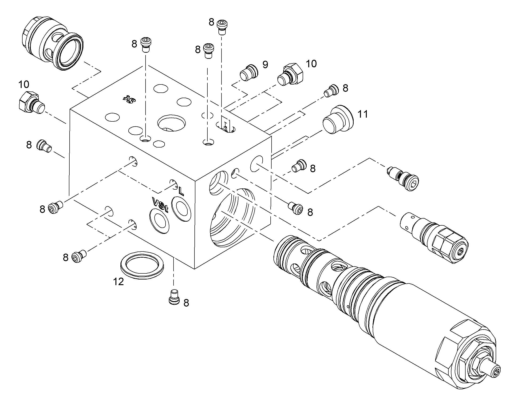 ЗАГЛУШКА РЕЗЬБОВАЯ 10293199 LIEBHERR