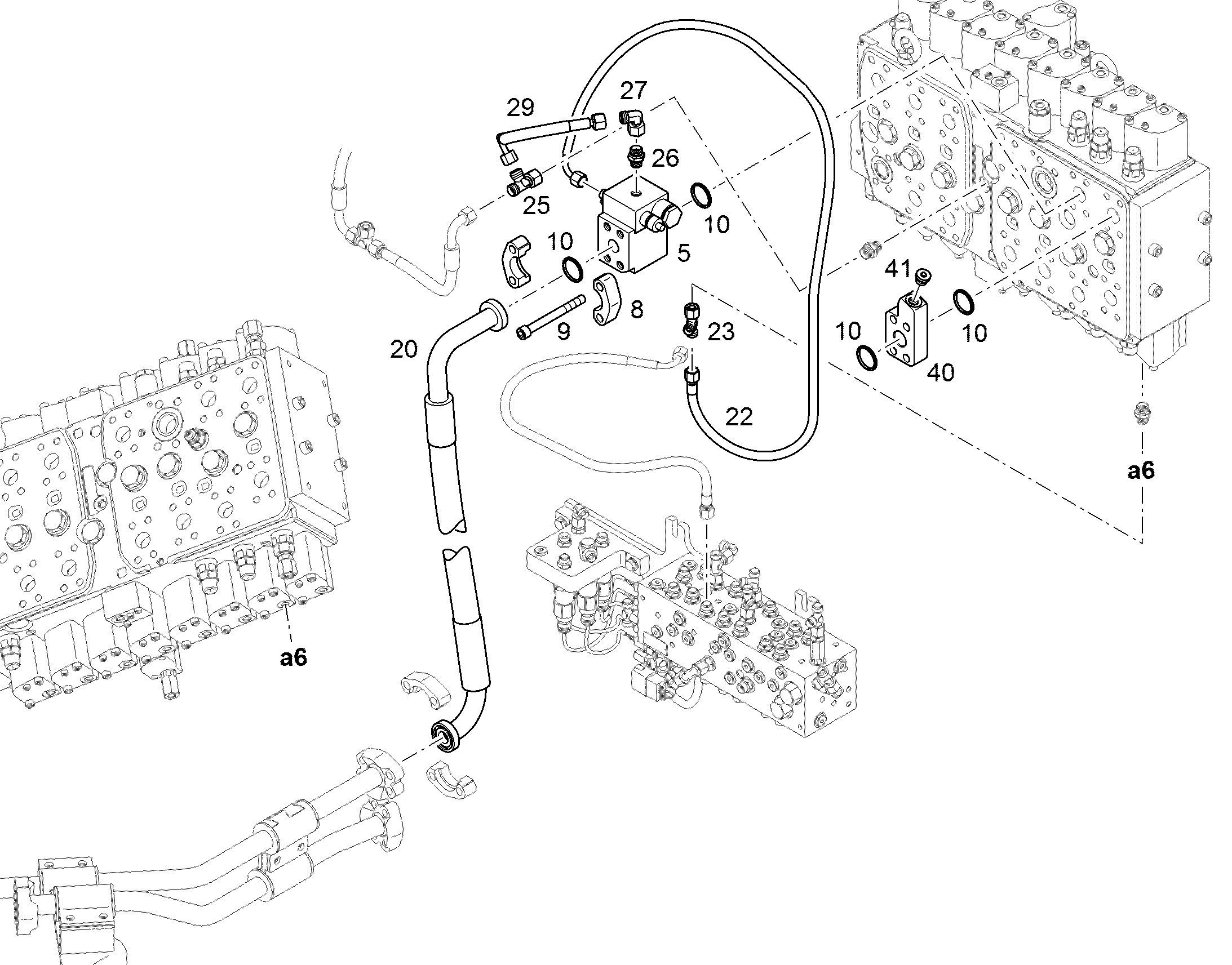 ПРОМЕЖУТОЧНАЯ ПЛАНКА 10864947 LIEBHERR