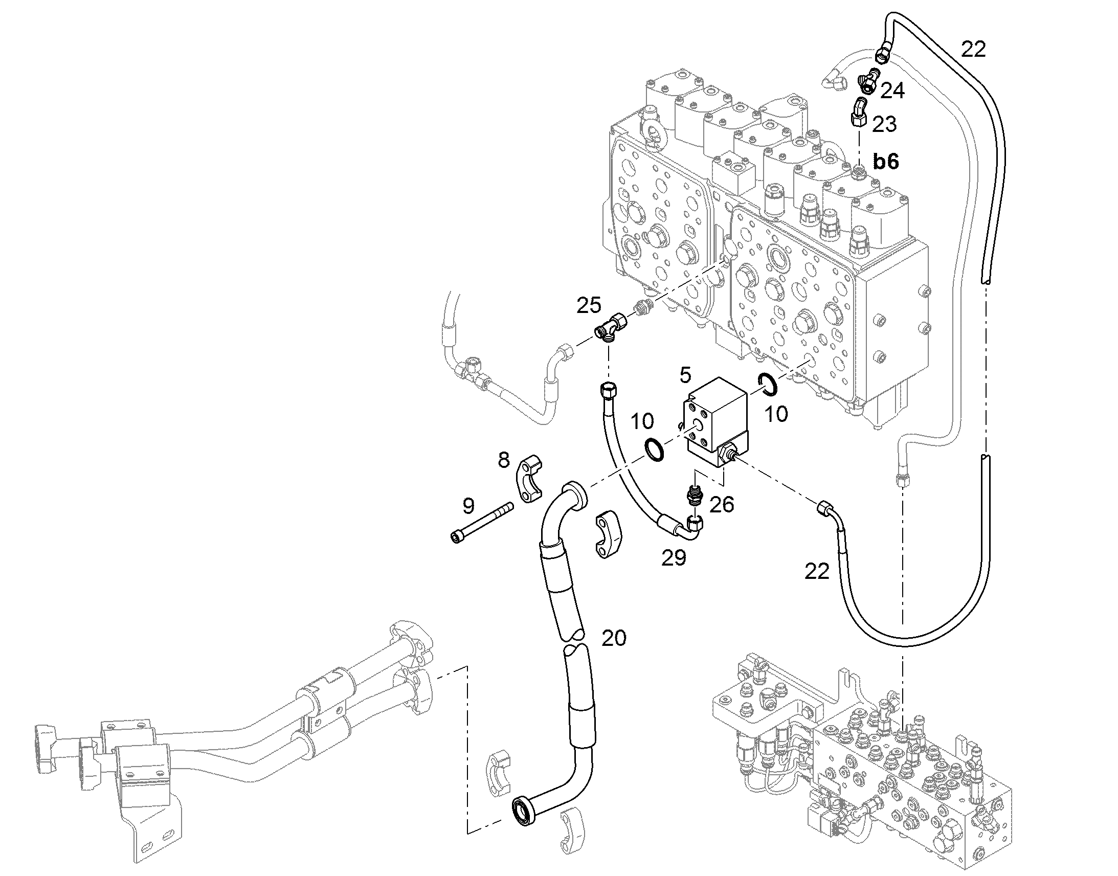 ШЛАНГ УПРАВЛЕНИЯ 10X400 10021728 LIEBHERR
