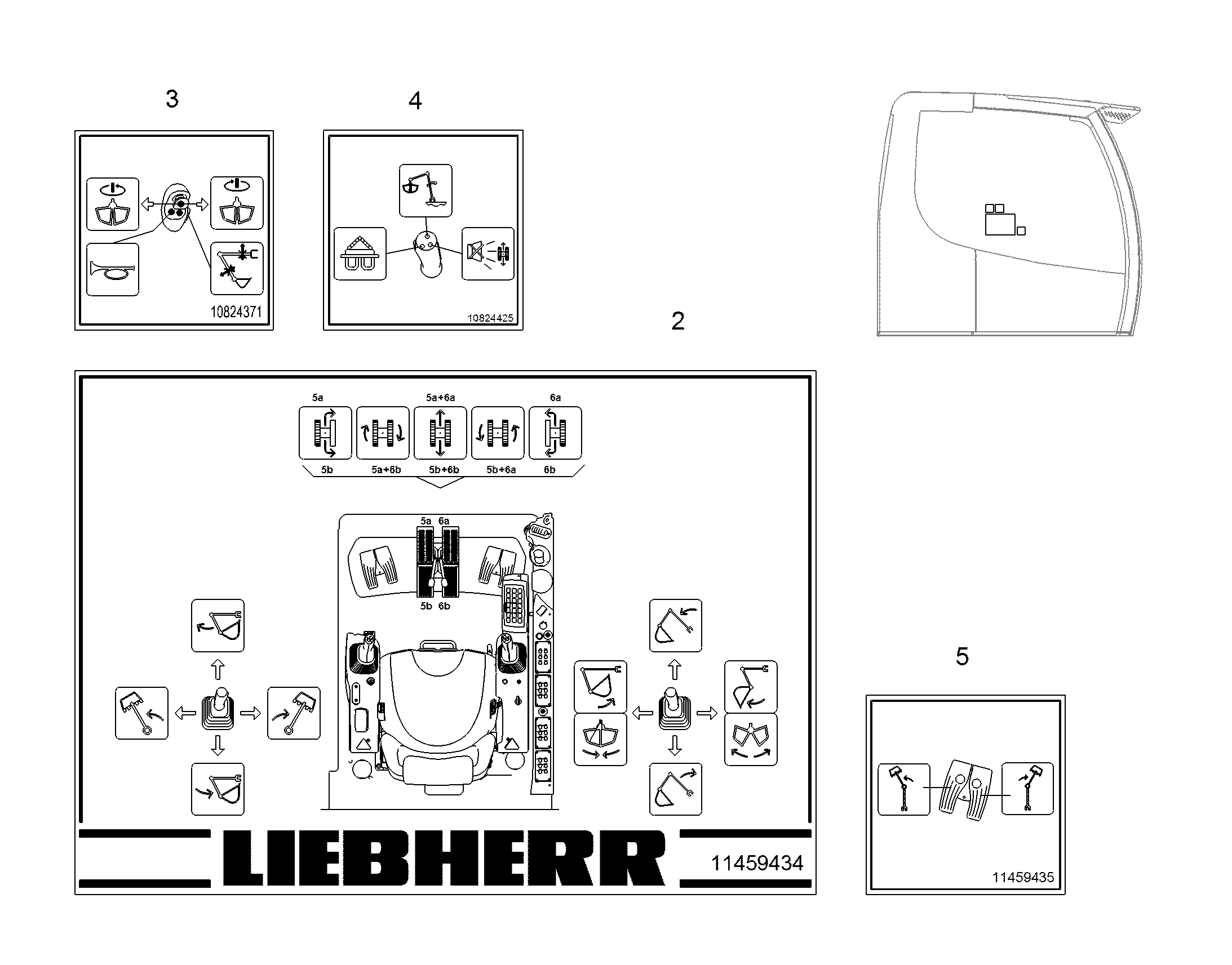 ЩИТ УПРАВЛЕНИЯ 297mmX210mm 11459434 LIEBHERR