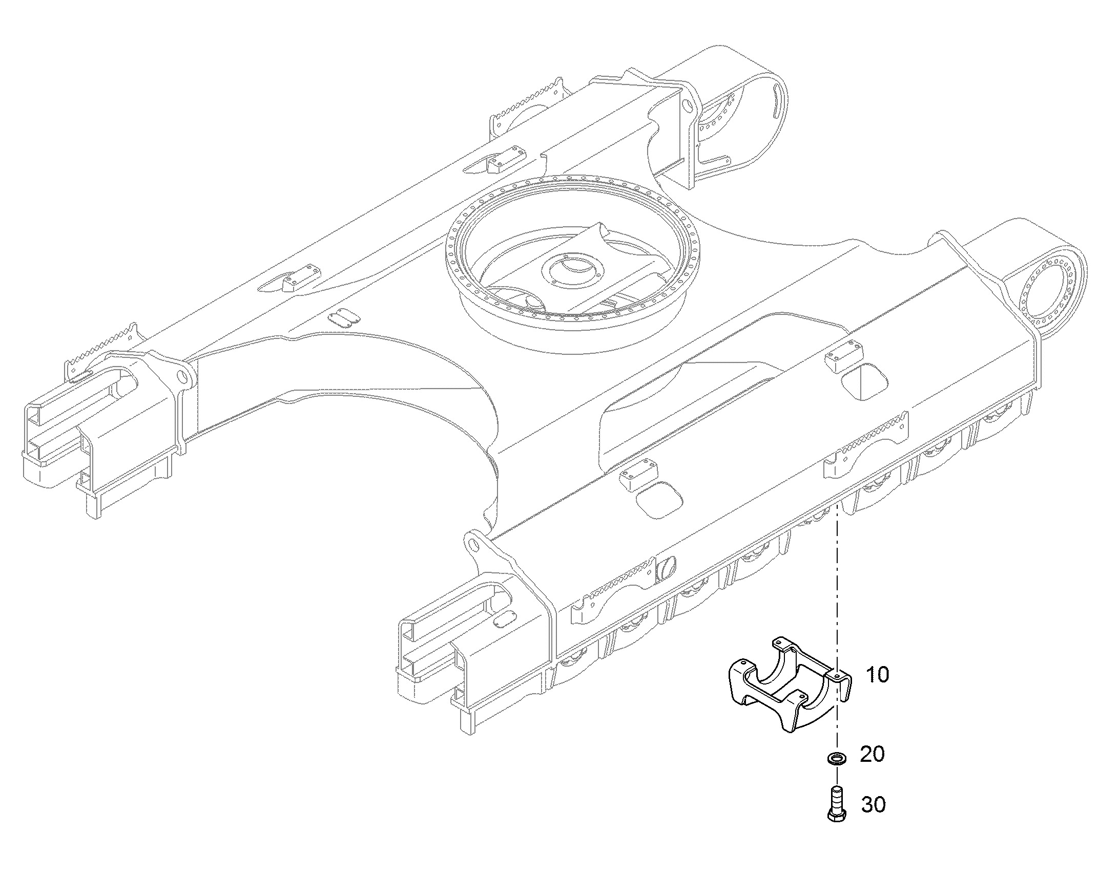 НАПРАВЛЯЮЩАЯ ЦЕПИ 234X195 10855089 LIEBHERR