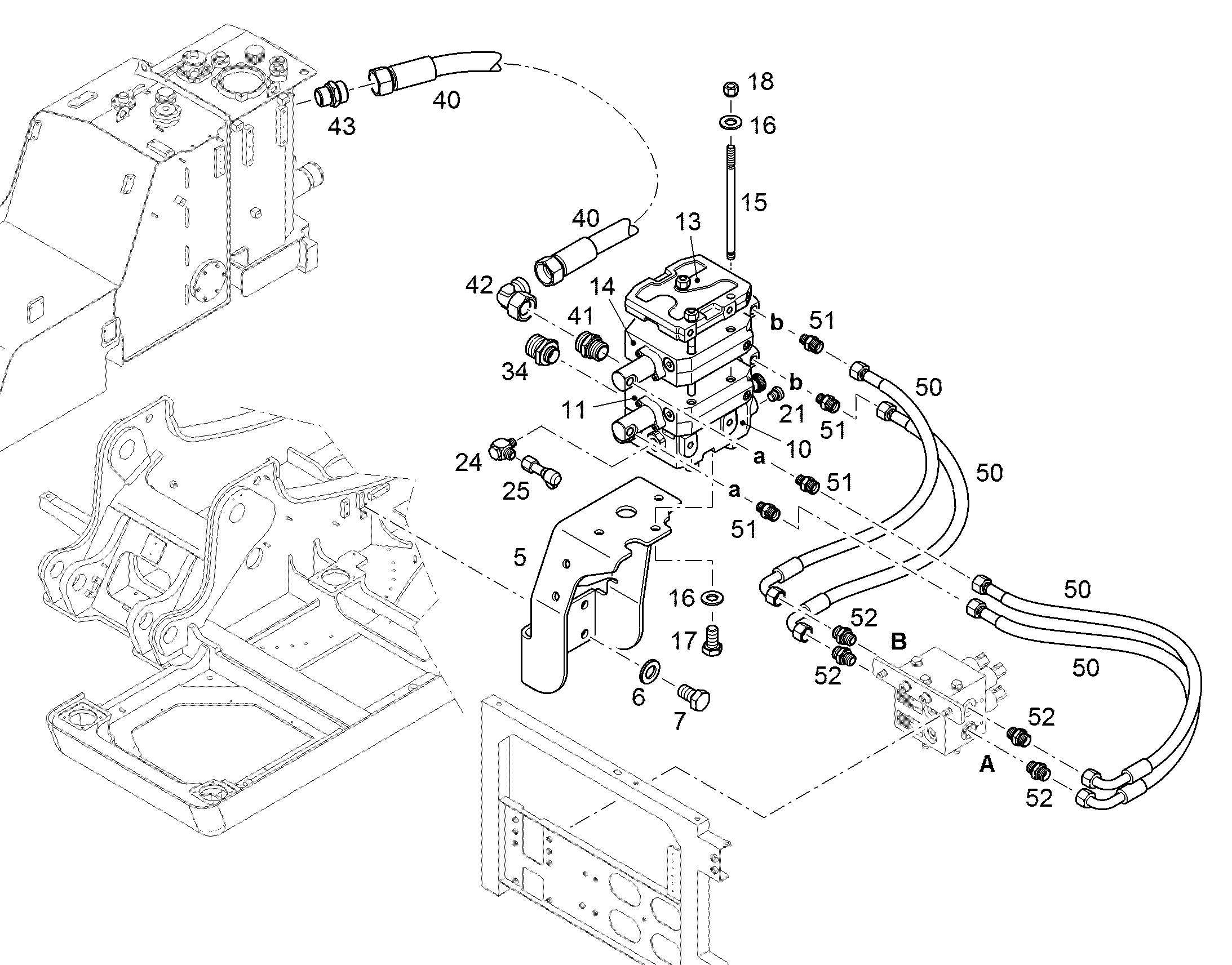 БЛОК УПРАВЛЕНИЯ HYDRAULISCH OPTION 12238952 LIEBHERR