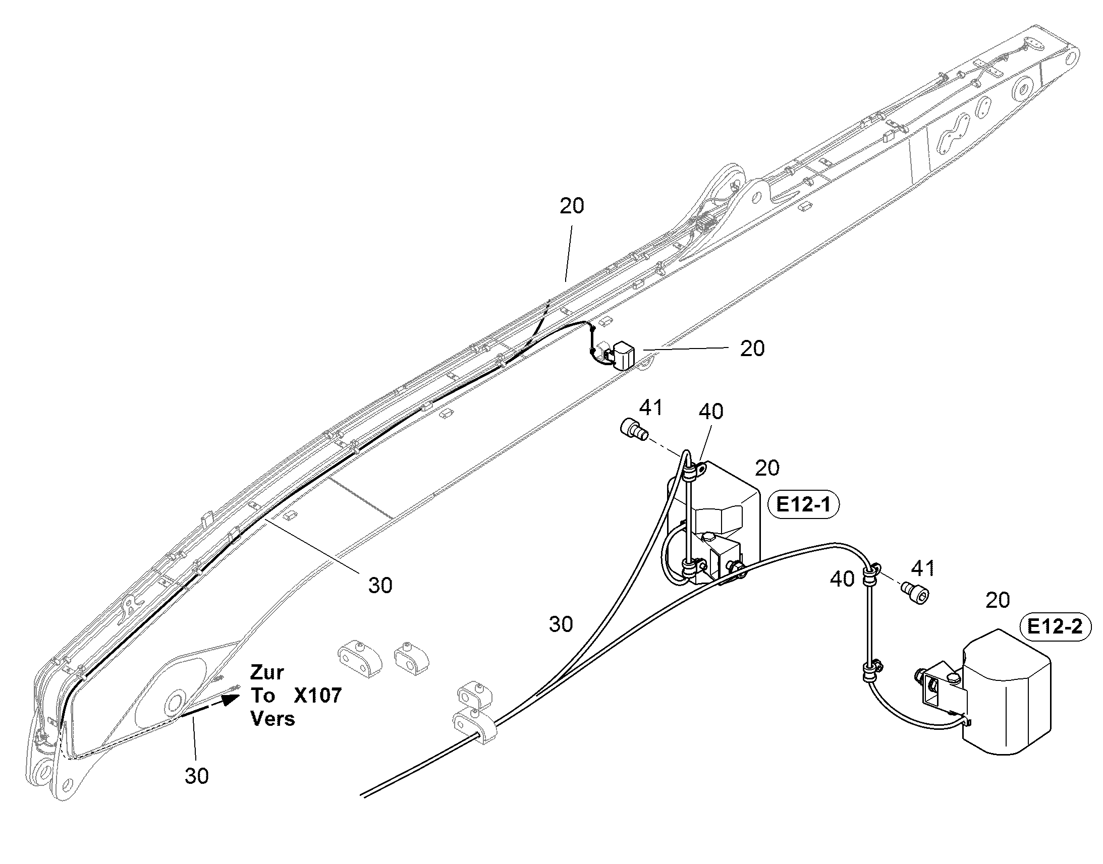 КОМПЛЕКТ ПРОВОДОВ НА РУКОЯТИ 10841064 LIEBHERR