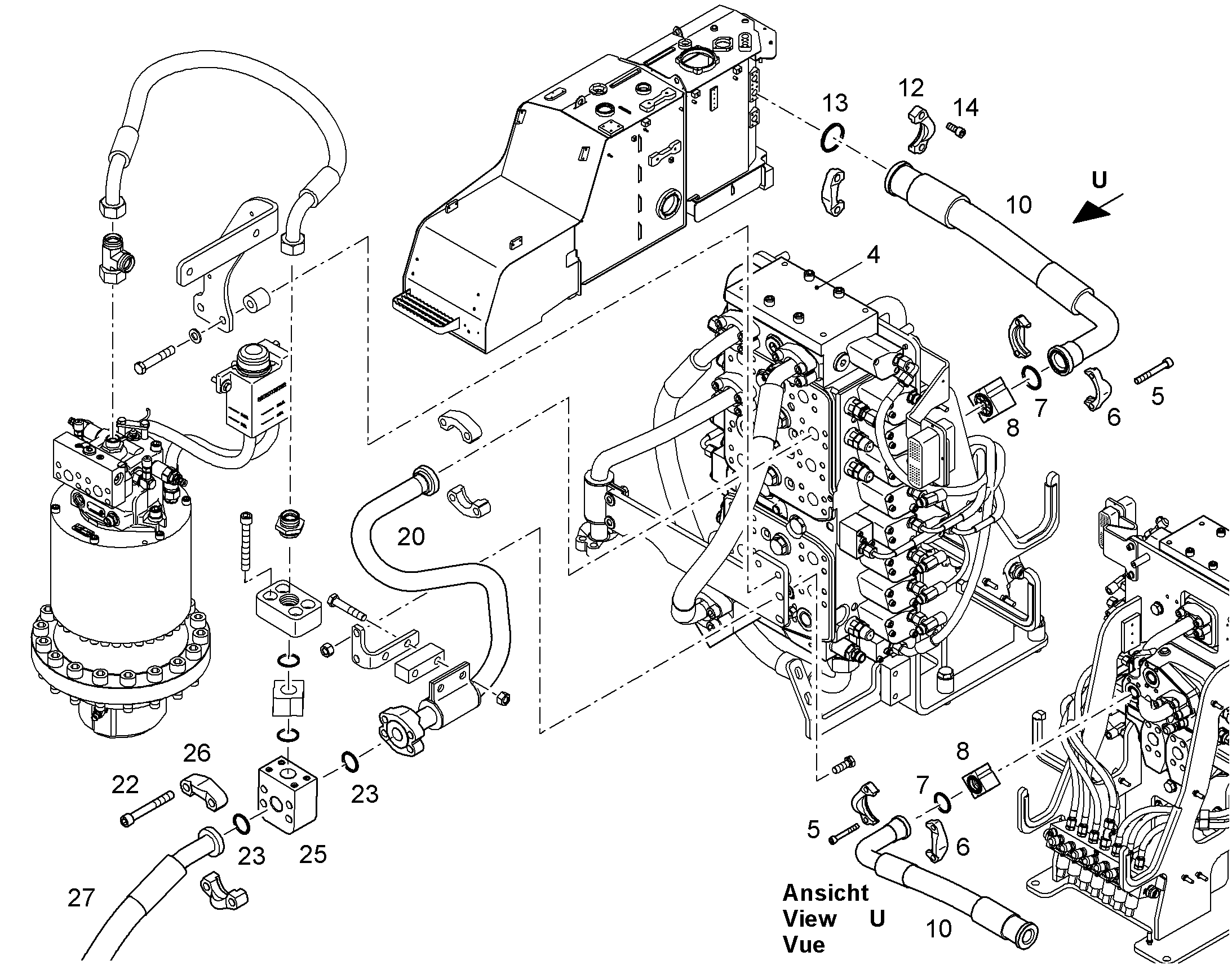 БЛОК ПРОМЕЖУТОЧНЫЙ 1'CODE 62 10858499 LIEBHERR