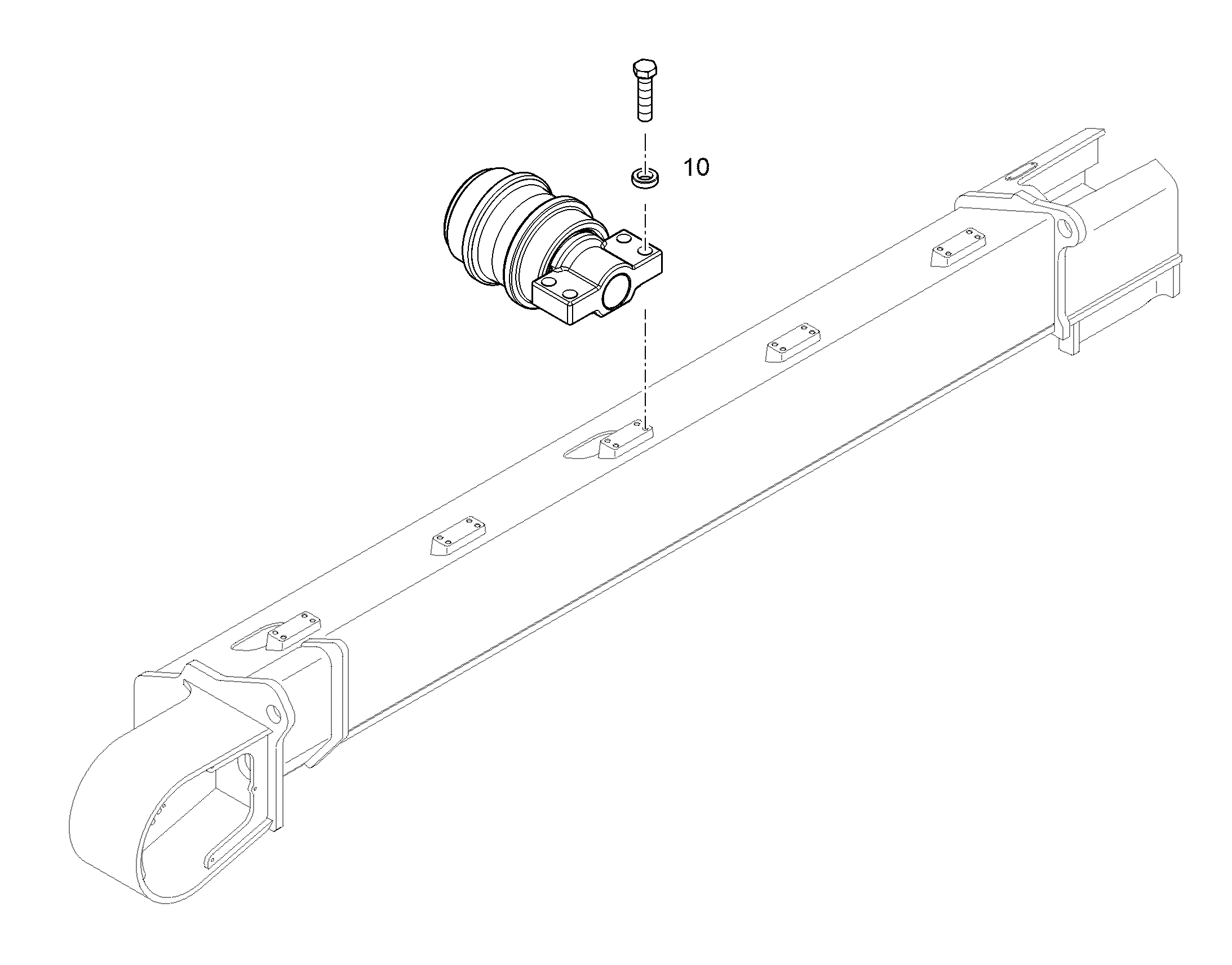 МОНТАЖ МОНТАЖНОЙ РЕЙКИ 12565864 LIEBHERR
