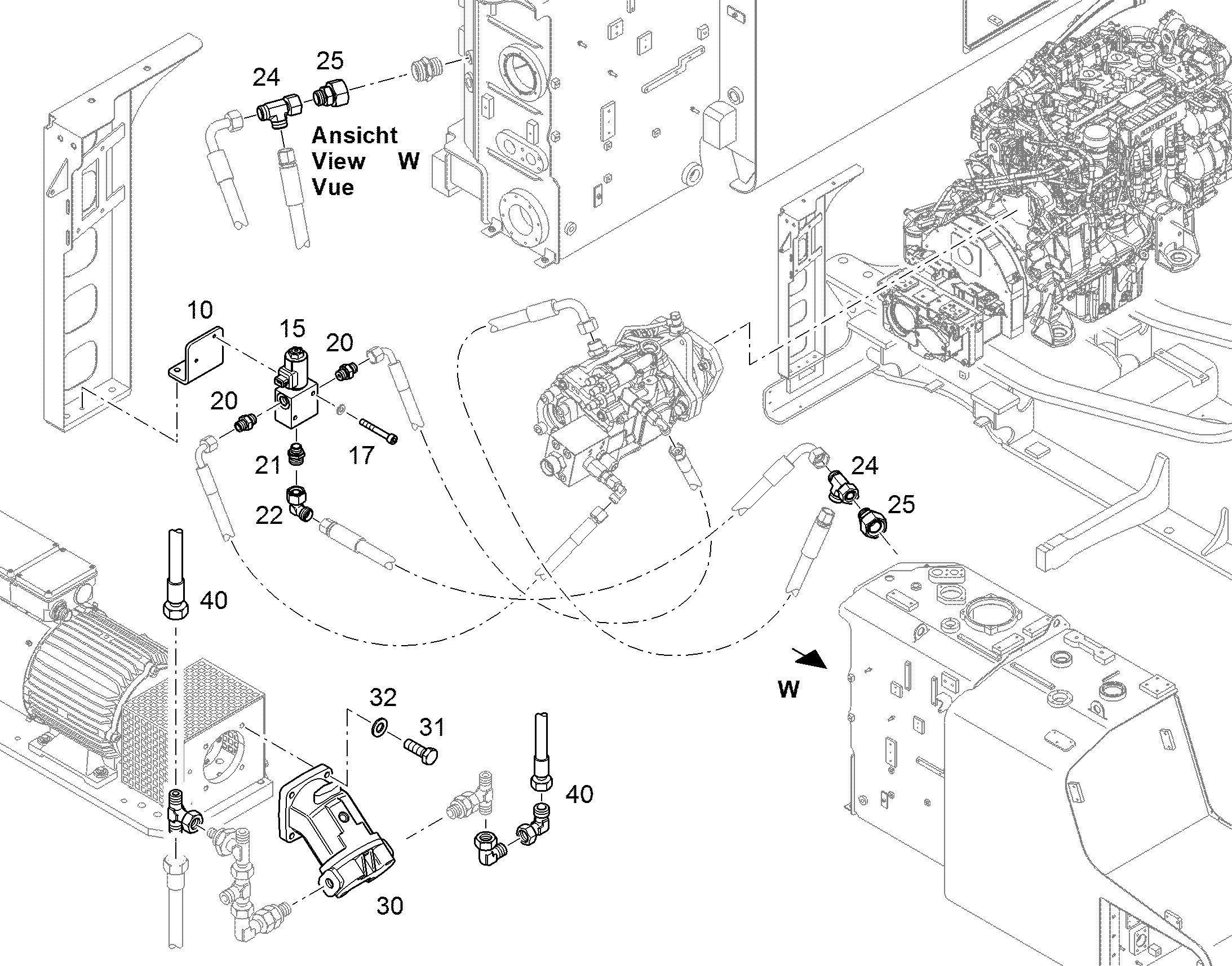 КЛАПАН ХОДОВОЙ 10043709 LIEBHERR