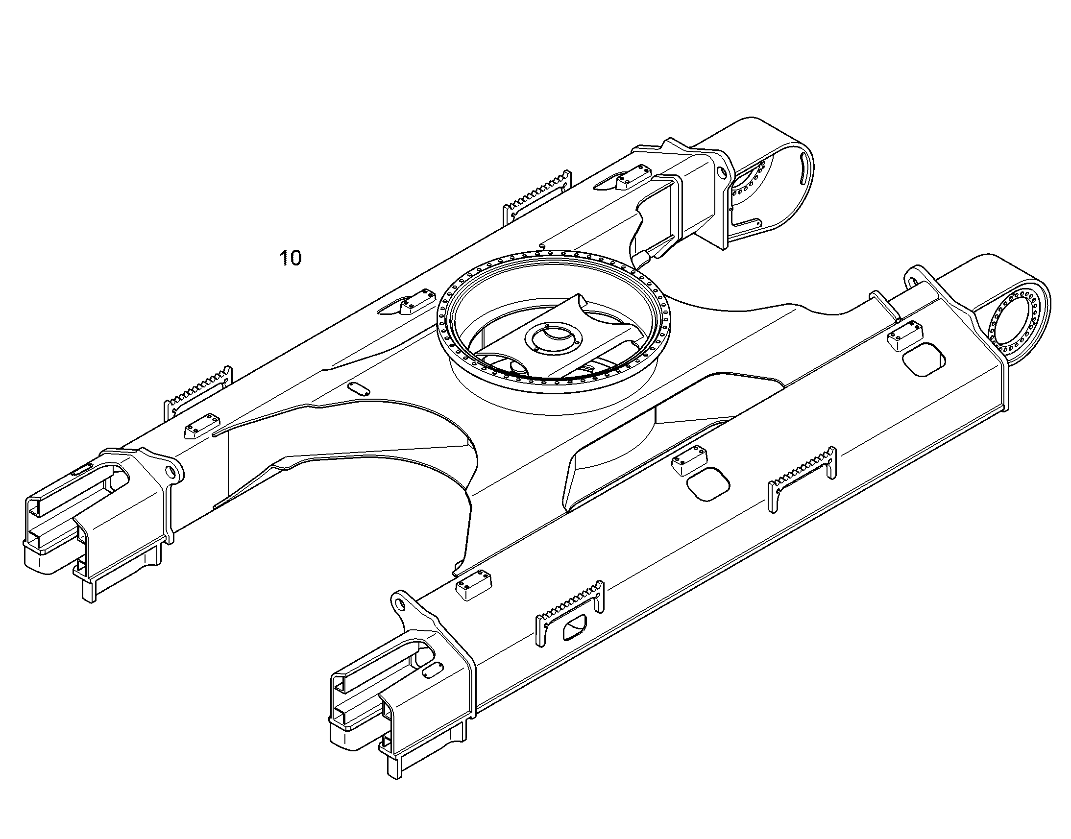 НИЖНЯЯ ТЕЛЕЖКА В СБОРЕ 11461187 LIEBHERR