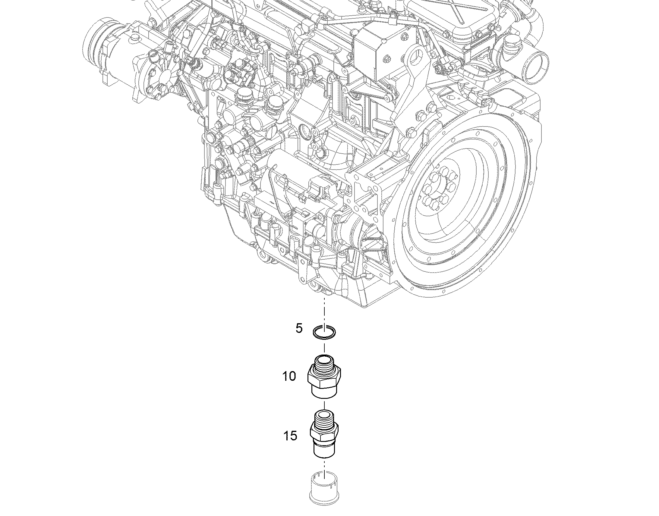 ШТУЦЕР РЕЗЬБОВОЙ M26x1,5 - 3/4' 14NPT 11731964 LIEBHERR