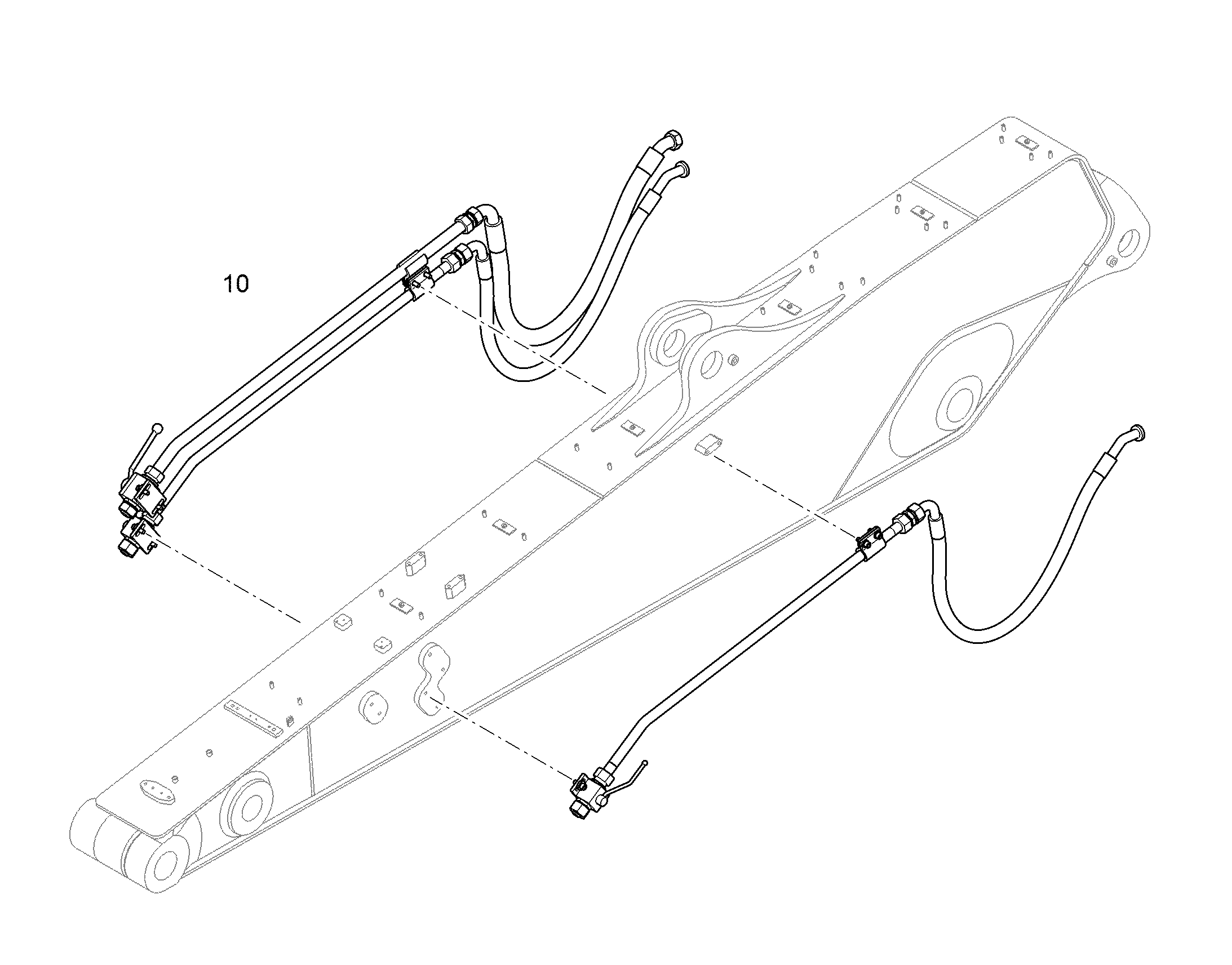 ПРОВОДКА МОНТАЖ AHS 11464967 LIEBHERR