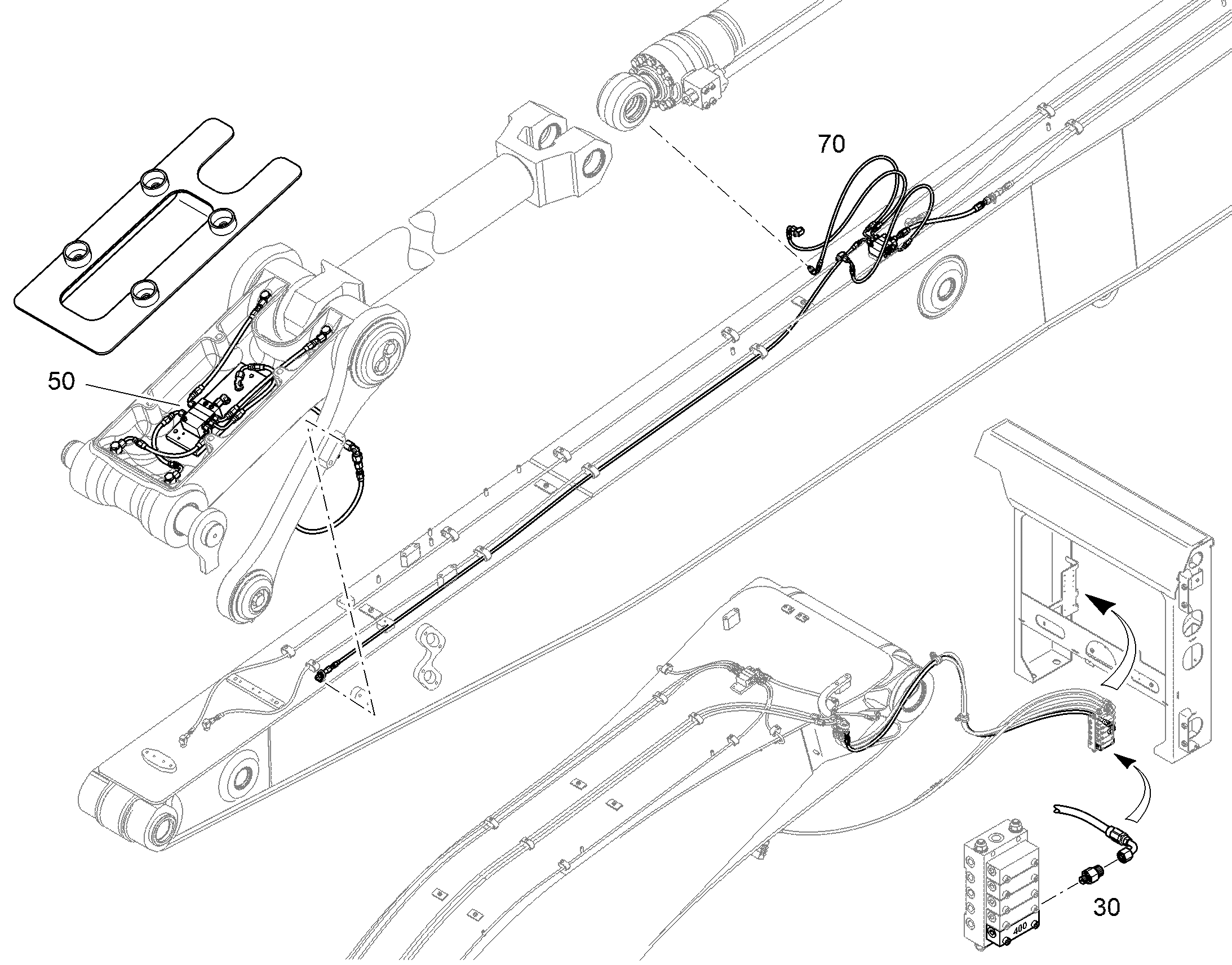 СМАЗОЧНЫЕ ЛИНИИ ДЛЯ НАКЛАДОК 11732363 LIEBHERR