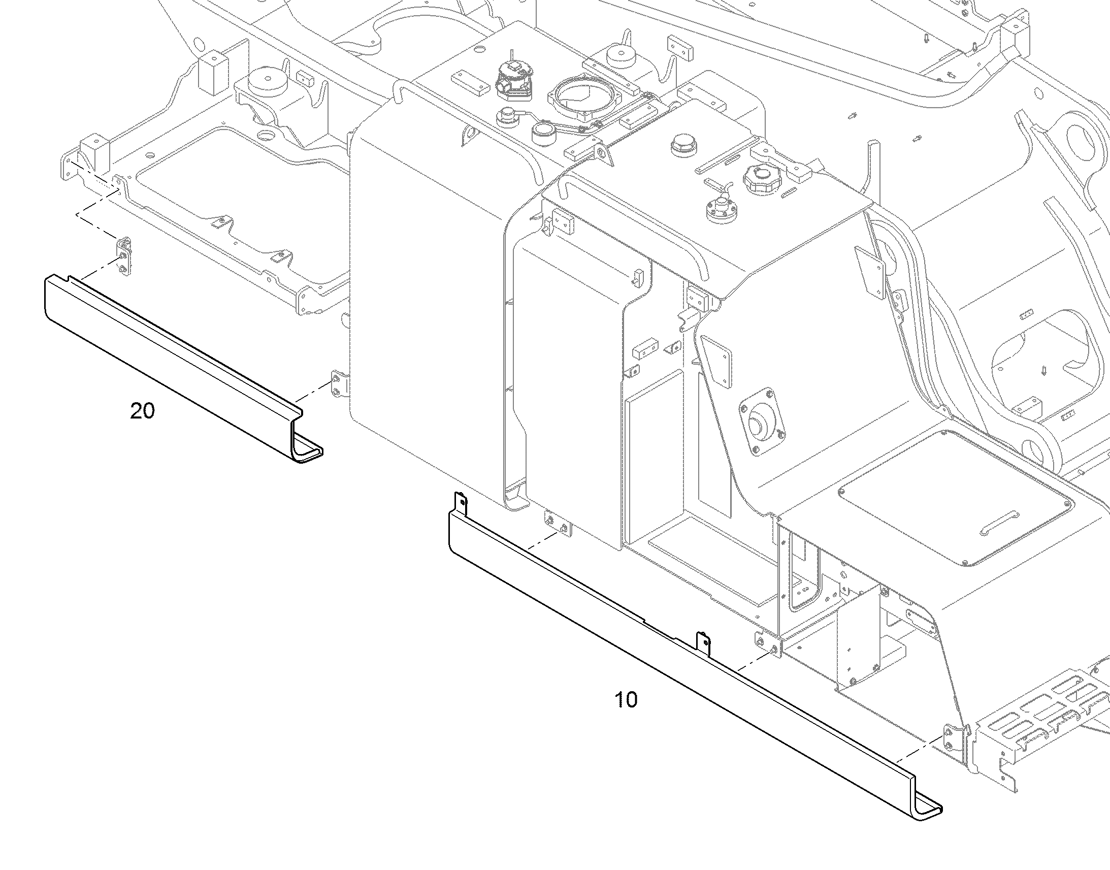 ОБШИВКА ПОВОРОТНОЙ ПЛАТФОРМЫ 10395768 LIEBHERR