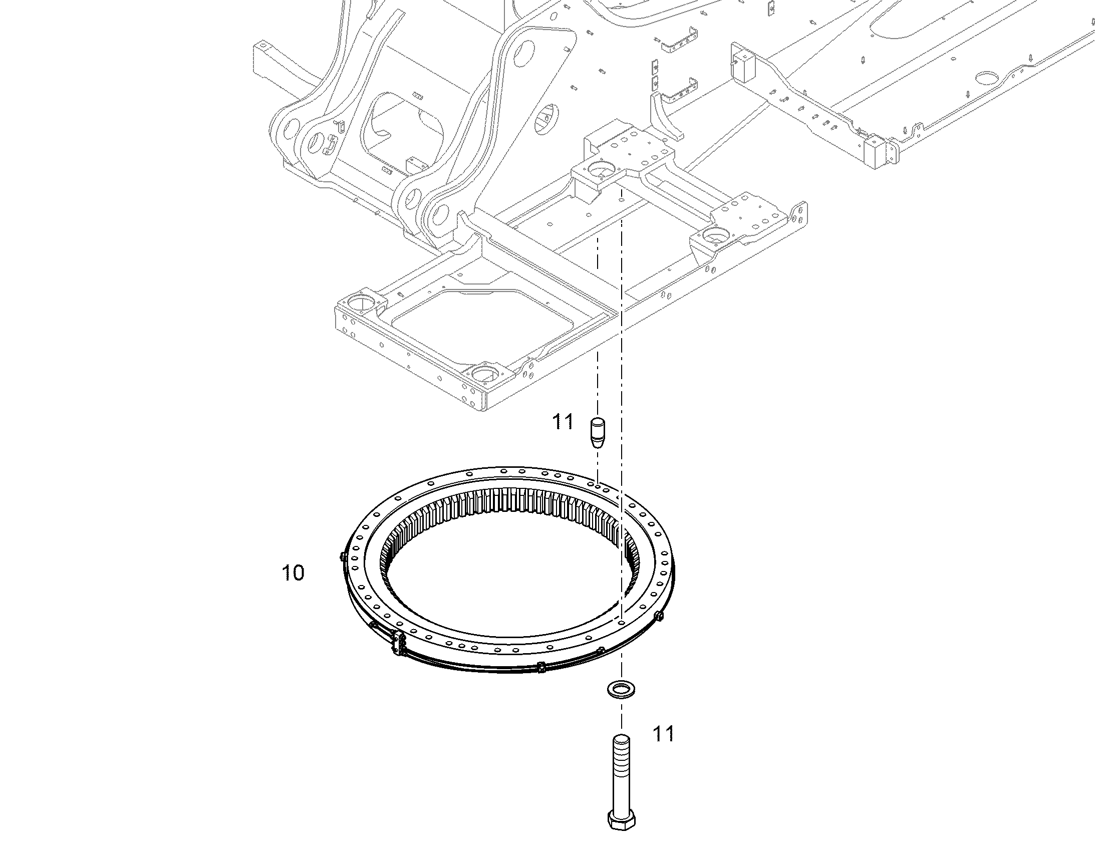 ШАРИКОВЫЙ ШАРНИР В СБОРЕ 11452458 LIEBHERR