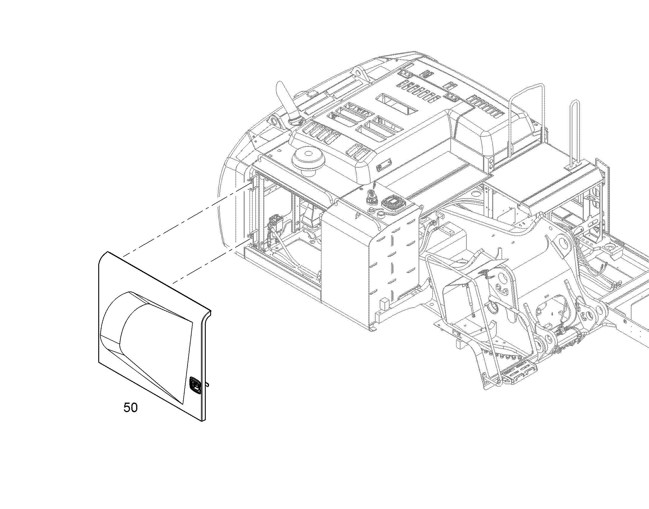 ДВЕРЬ ПРАВАЯ 10830057 LIEBHERR