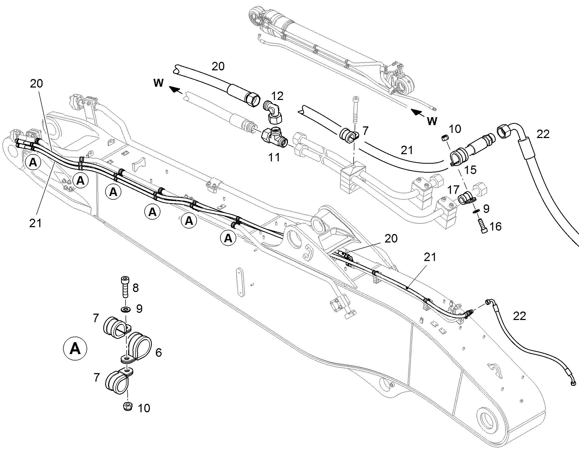 ШЛАНГ 12X4200 5618679 LIEBHERR