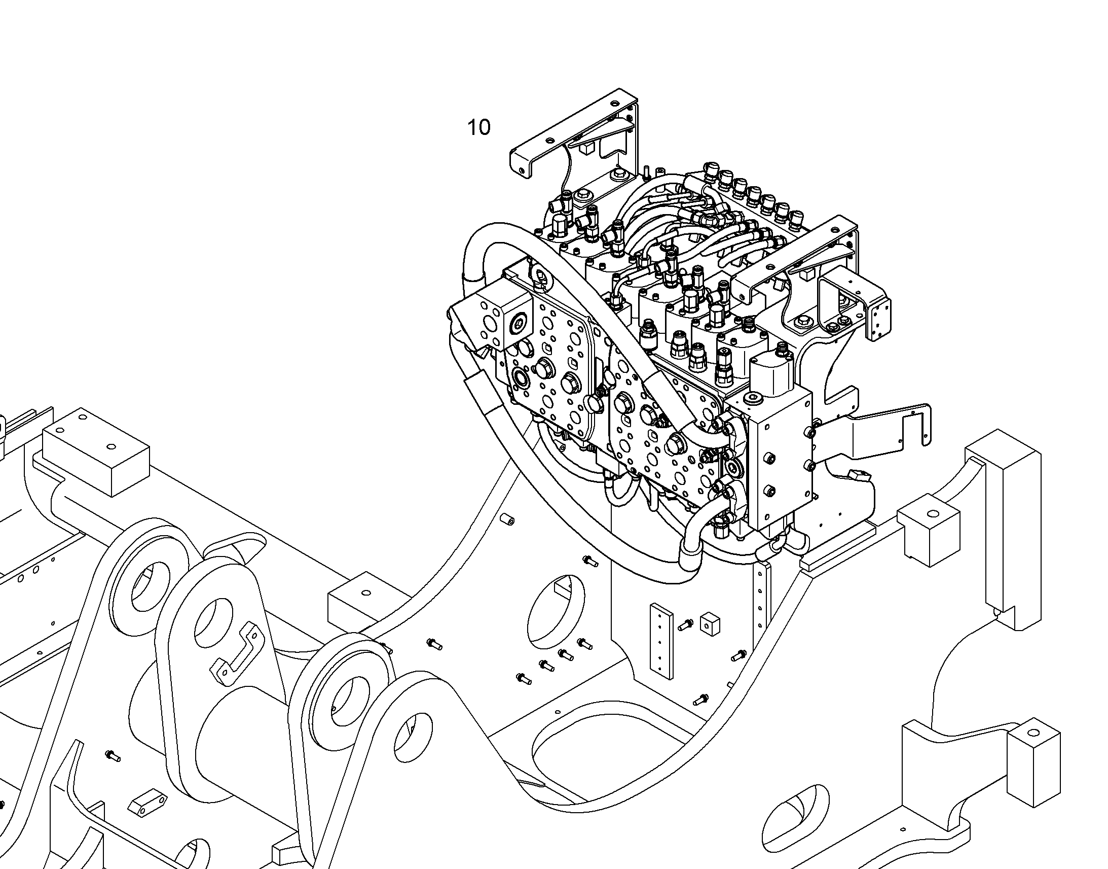 ГИДРОРАСПРЕД.СРЕДНЕГО ДАВЛЕНИЯ 12423407 LIEBHERR