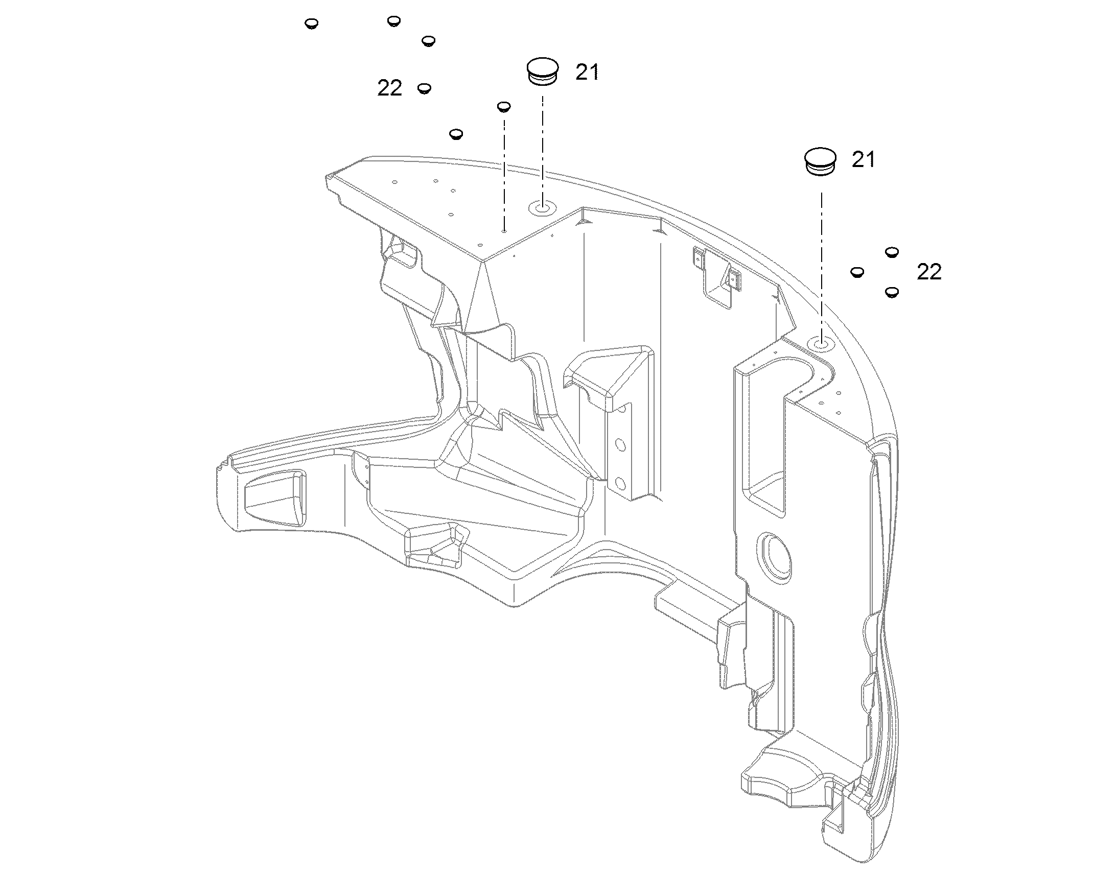 ЗАГЛУШКА GPN 900 A 45 44,8/41,4 NATUR 7370426 LIEBHERR