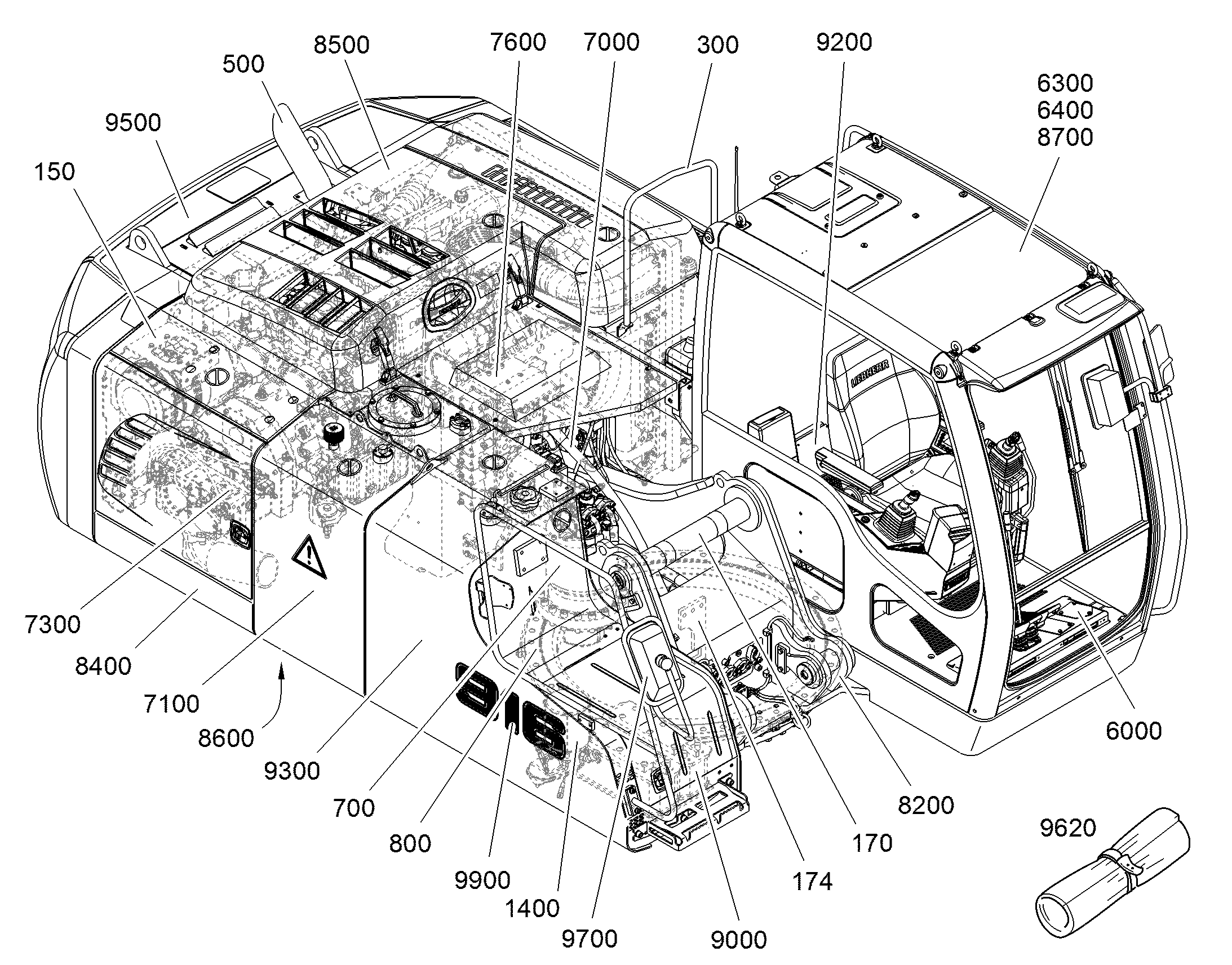 ПУЛЬТ УПРАВЛЕНИЯ 10075075 LIEBHERR