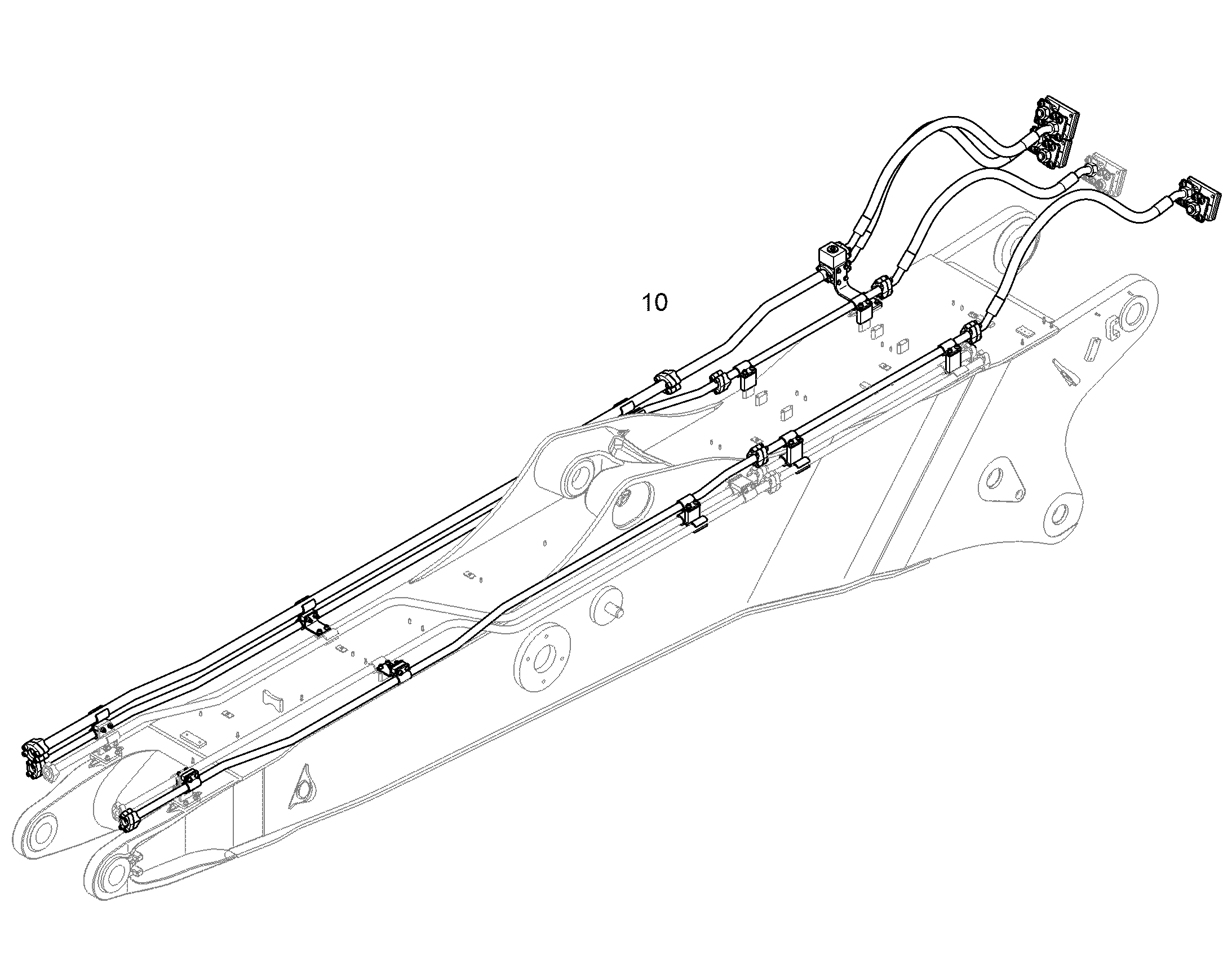 ПРОВОДКА МОНТАЖ AHS 10849290 LIEBHERR