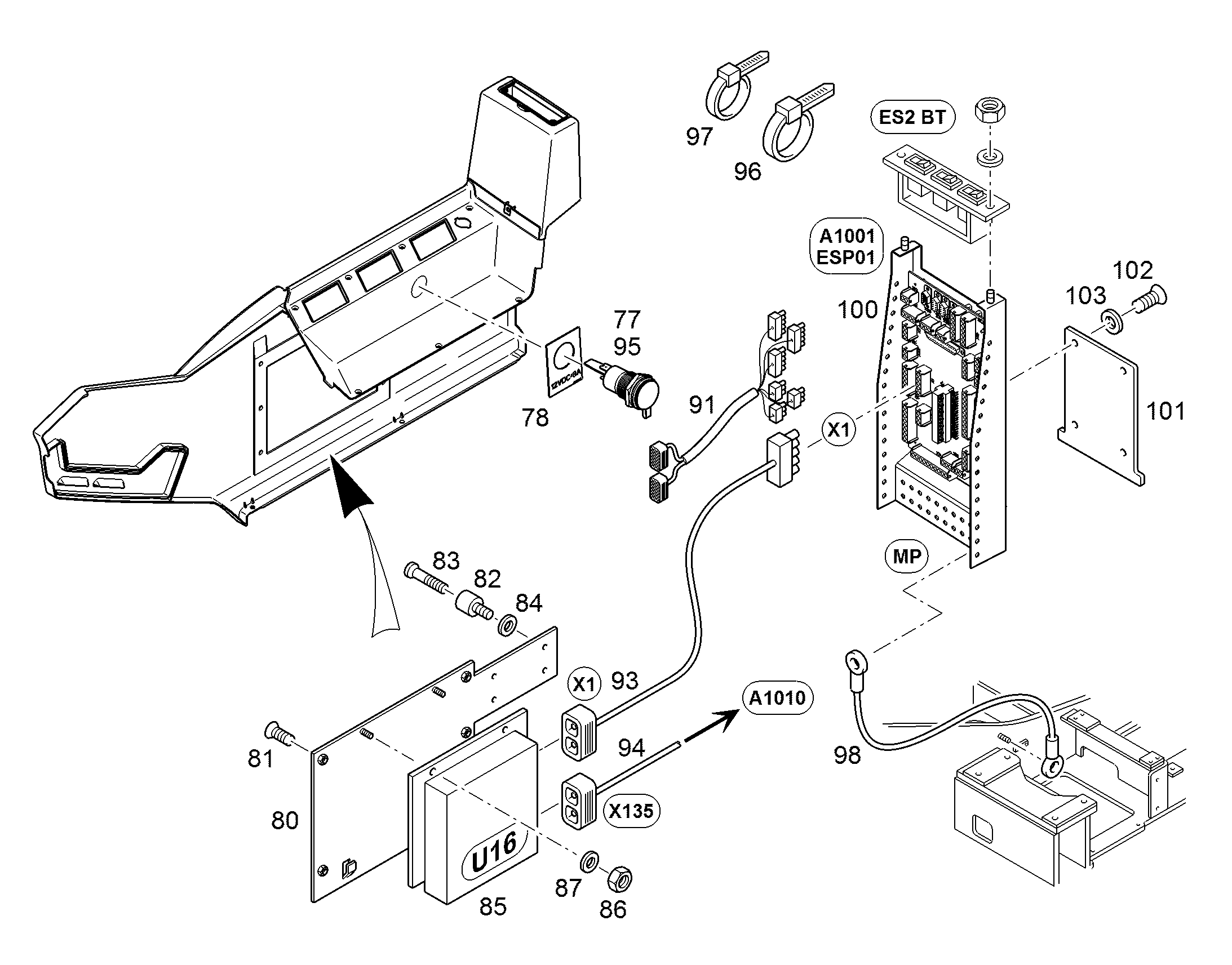 КОМПЛЕКТ КАБЕЛЕЙ X66-X734 10079846 LIEBHERR