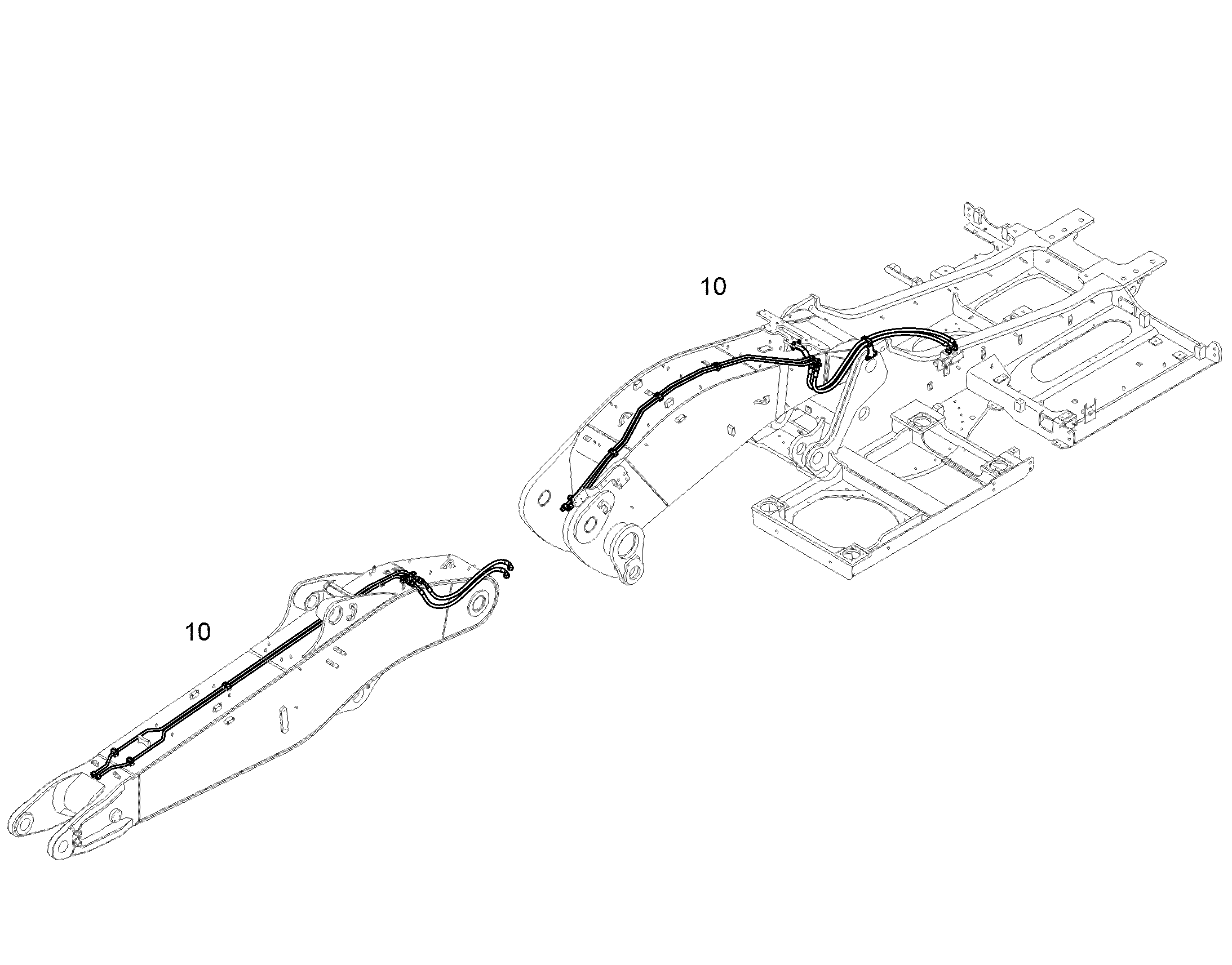 ПРОВОДКА ПРИВОД МЕХ. ПОВОРОТА 10841523 LIEBHERR
