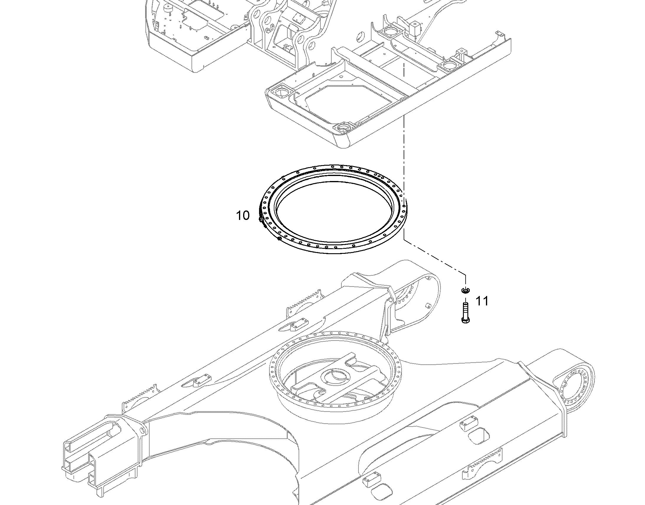 КРЕП.ДЕТ.ПОВ.КРУГА НИЖН.ТЕЛЕЖ. 10839710 LIEBHERR