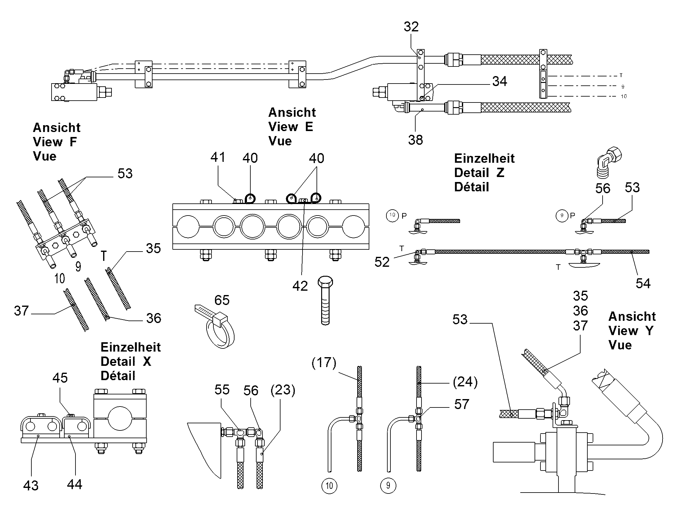 ШЛАНГ 8X4100 5615951 LIEBHERR