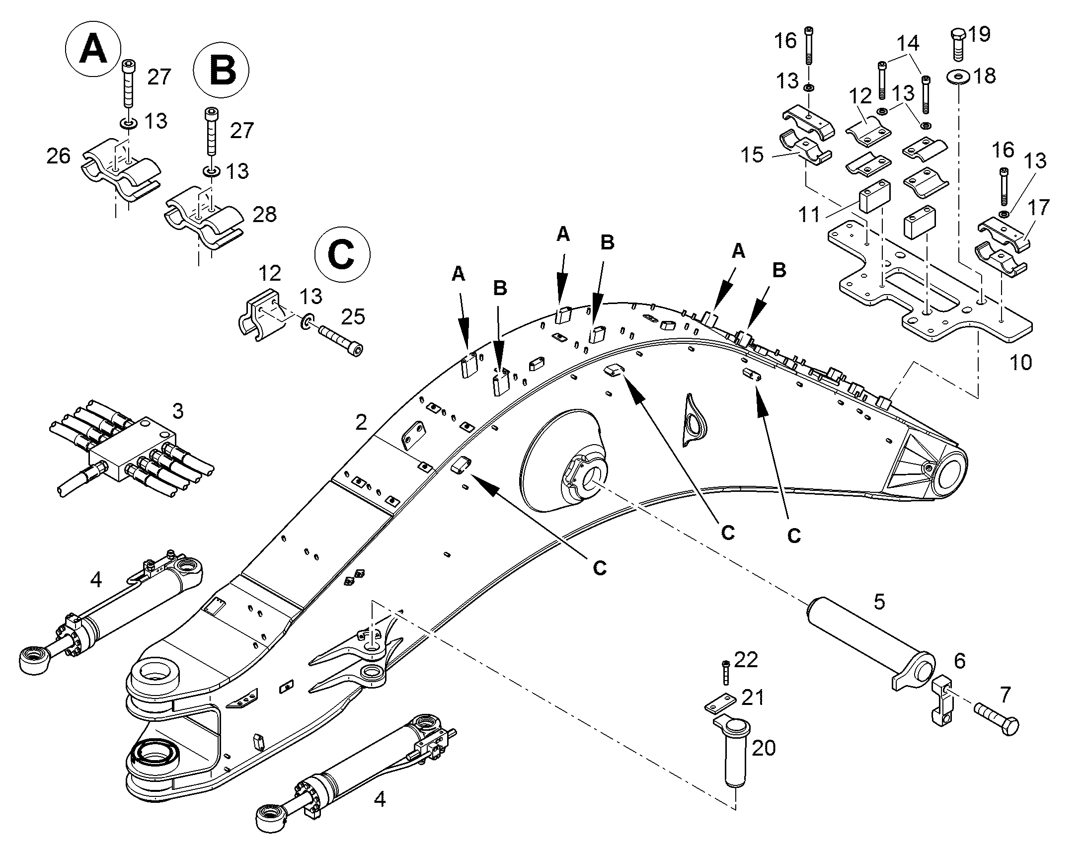 ПОЛУХОМУТИК 9877726 LIEBHERR