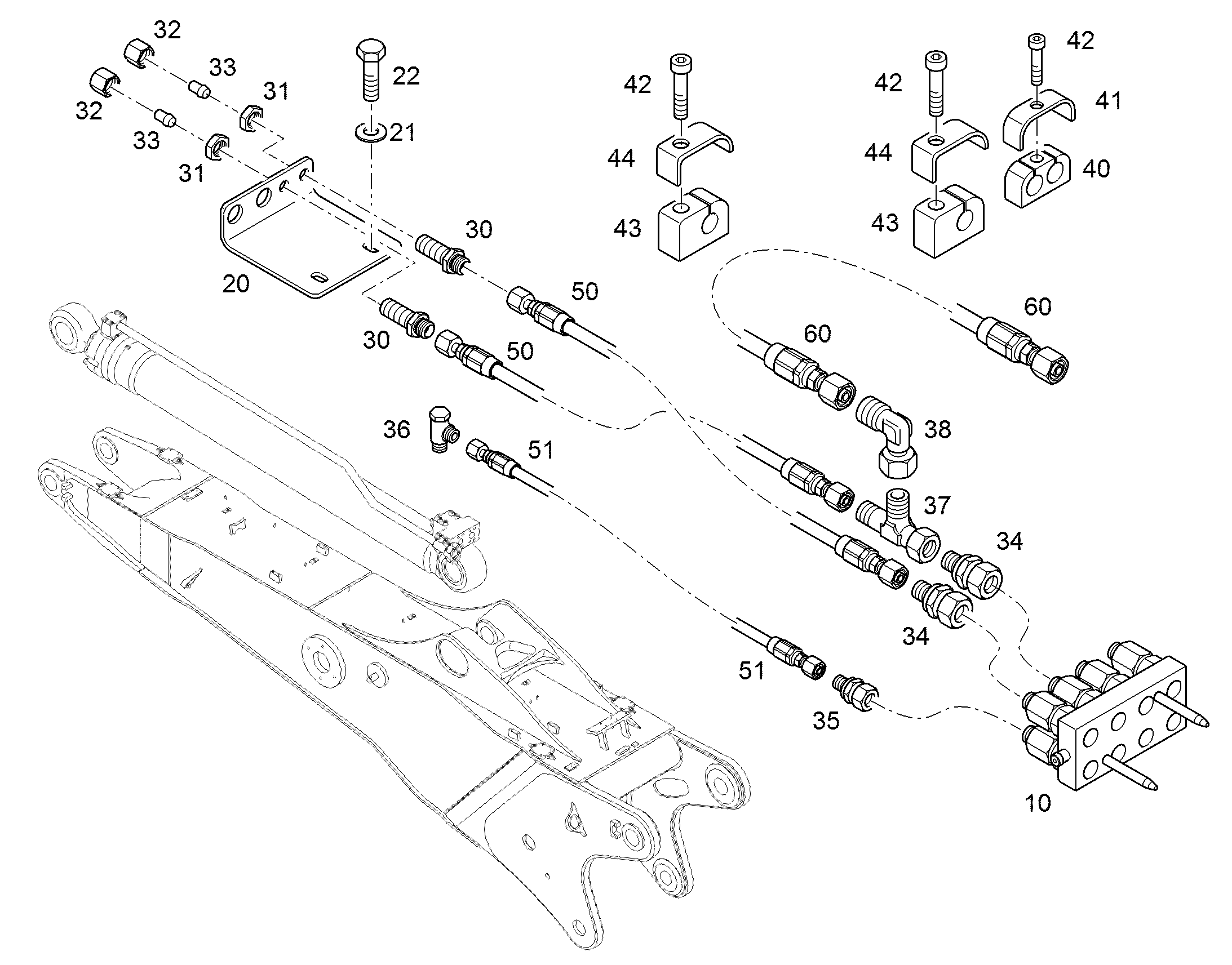 ШЕСТИГРАННАЯ ГАЙКА M14X1,5 12227351 LIEBHERR