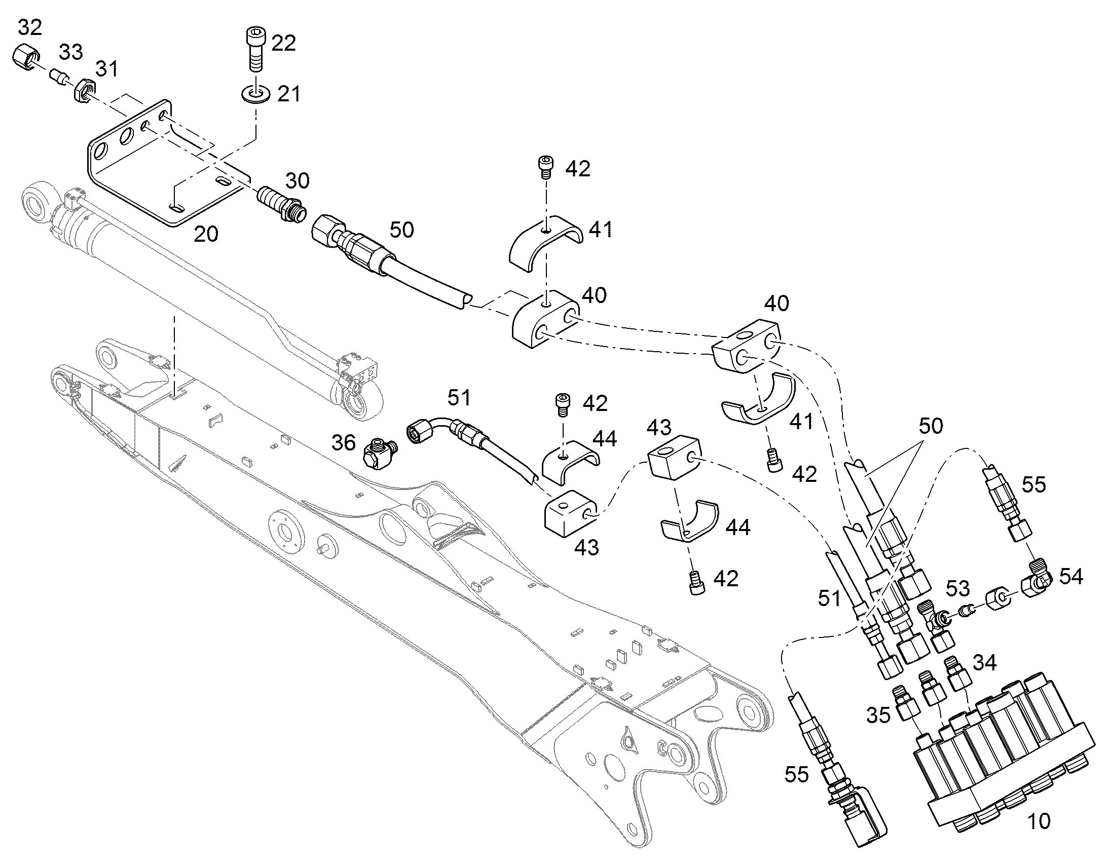 ШЛАНГ 6,3X7225 10036089 LIEBHERR