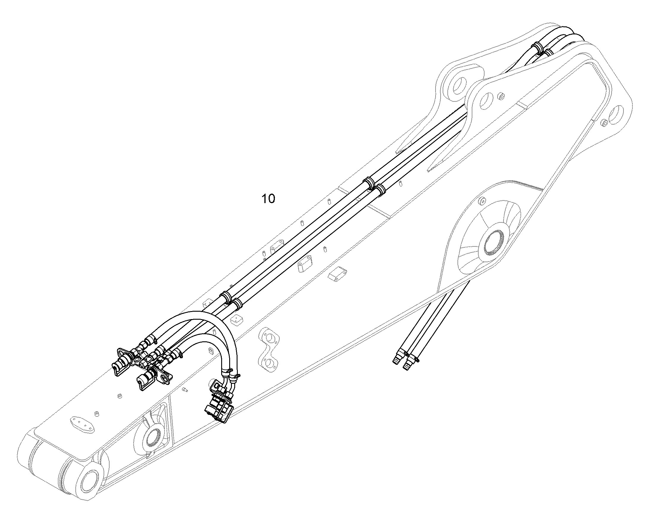 ПРОВОДКА ПРИВОД МЕХ. ПОВОРОТА 11463656 LIEBHERR