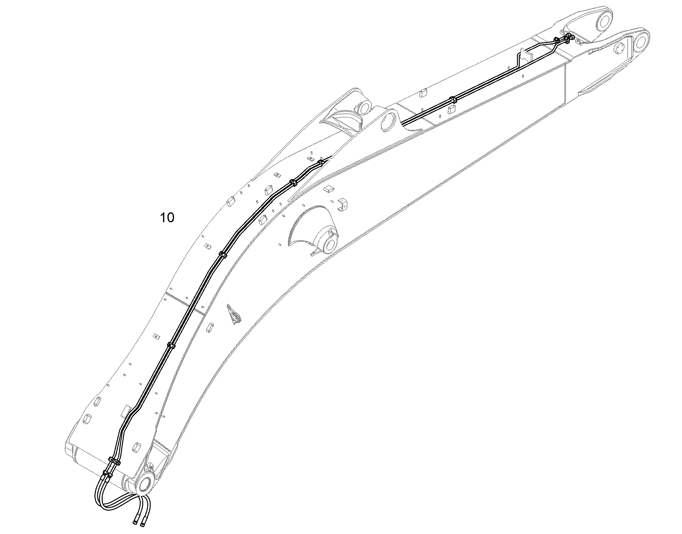 ПРОВОДКА ПРИВОД МЕХ. ПОВОРОТА 11463562 LIEBHERR